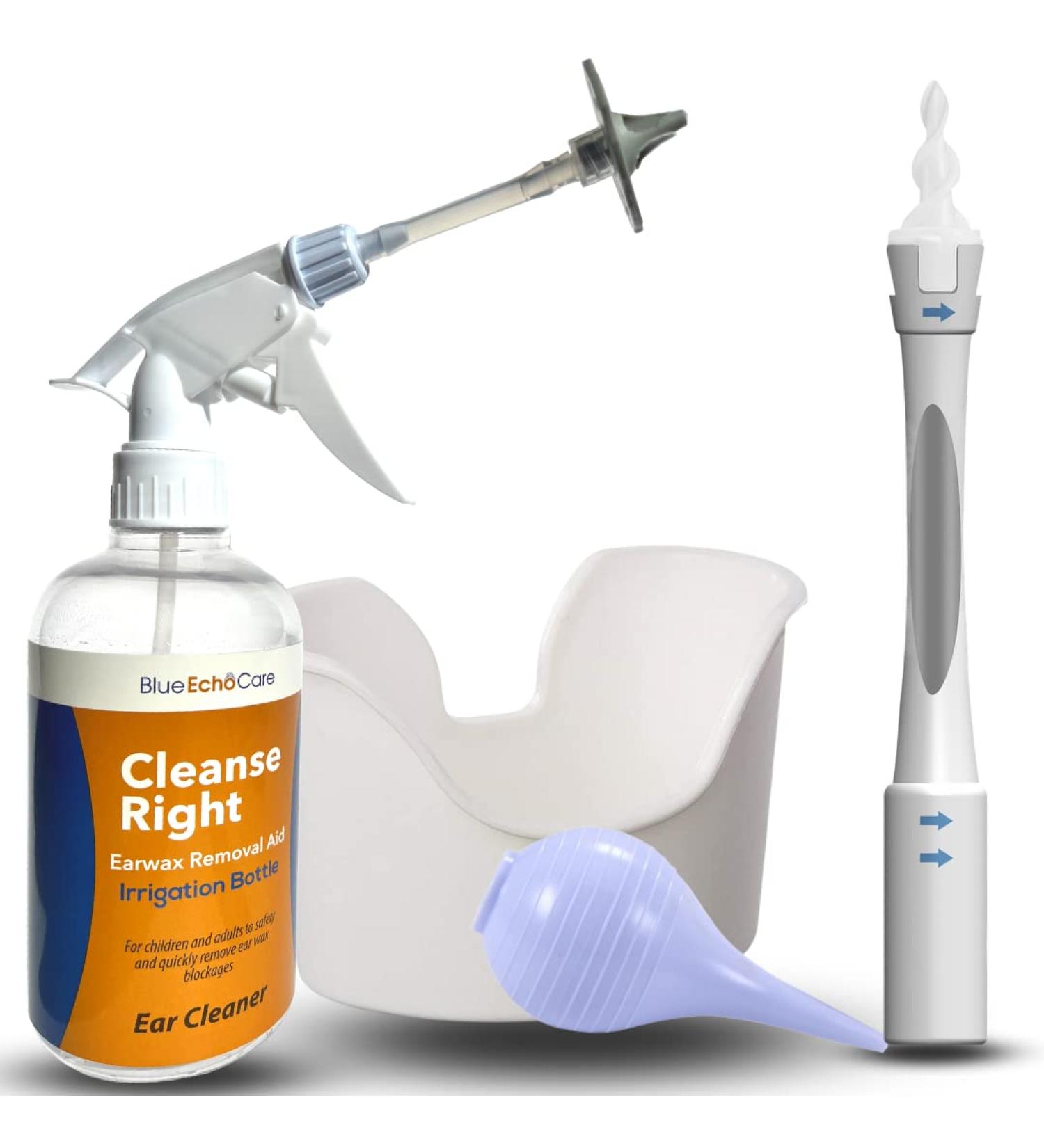 Cleanse Right Ear Wax Removal Kit - USA Made Reusable Spiral Swab for Earwax Blockage Removal - Buy Online on GoSupps.com