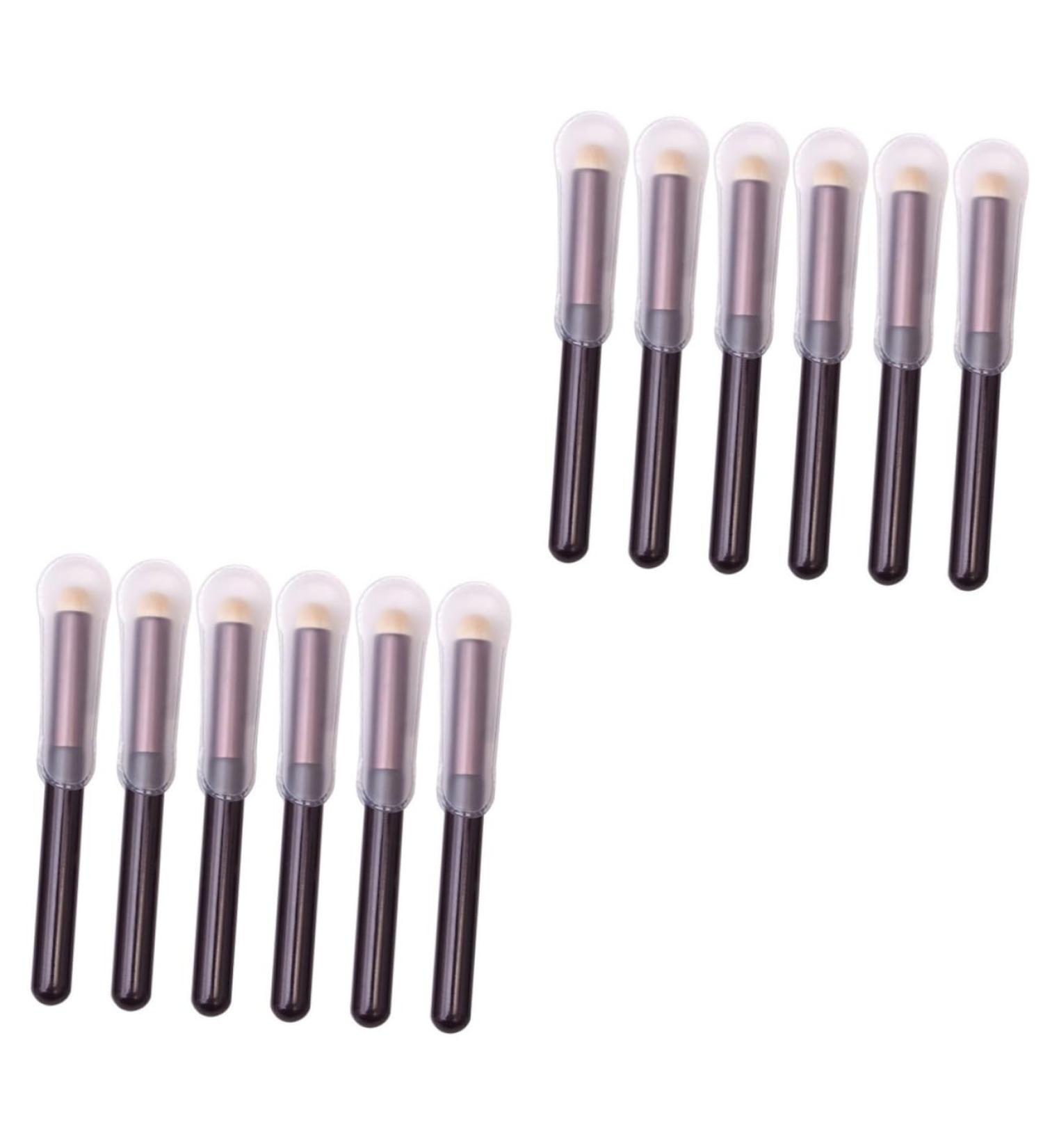 FOMIYES 12 PCS Makeup Brush Set - Blending Foundation Lip & Eyelash Brushes | High-Quality Man-Made Fiber | Ideal for Flawless Makeup Application - Buy Online on GoSupps.com