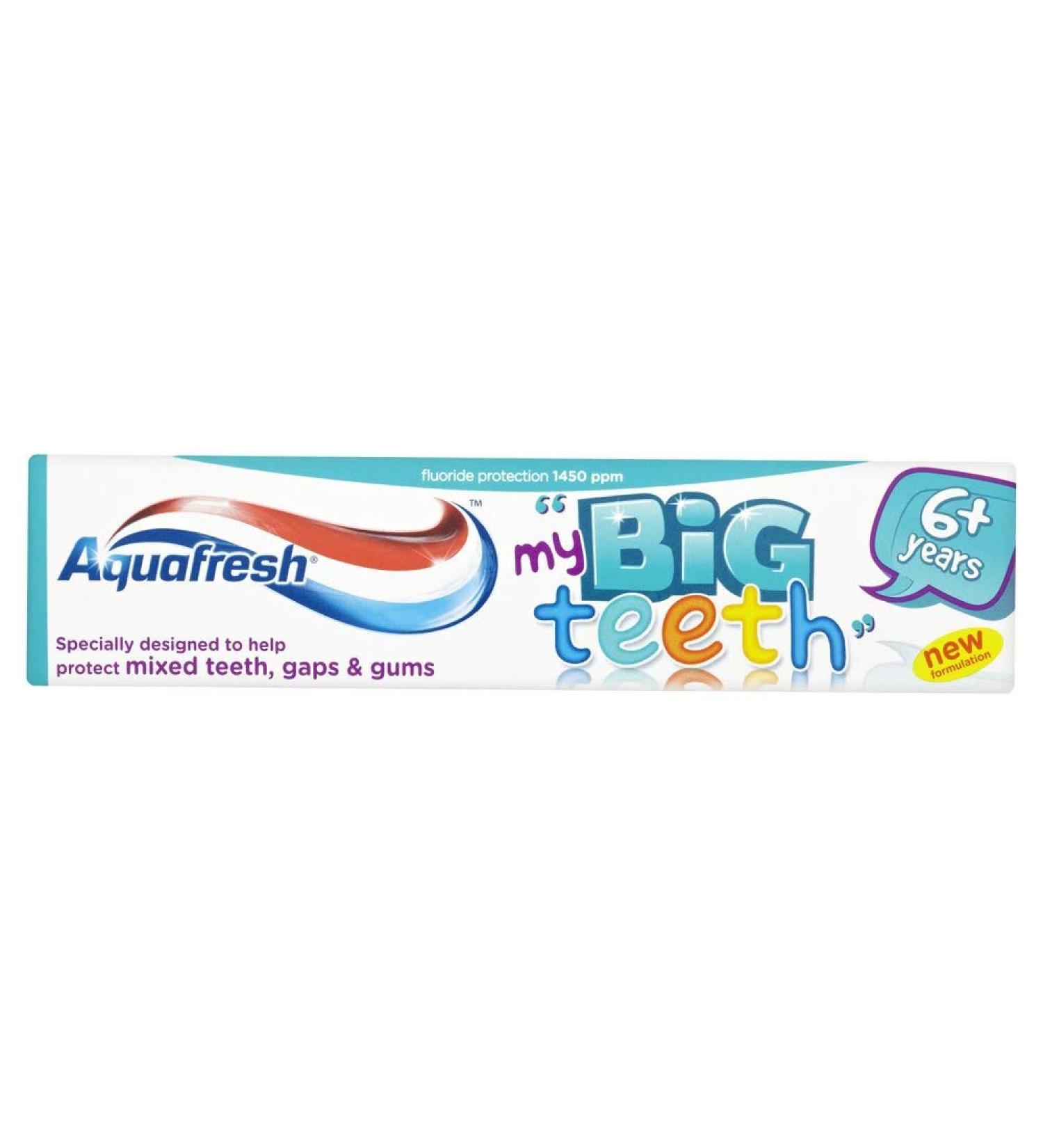 Aquafresh Big Kids Fresh Mint Toothpaste 3-pack 50ml Each