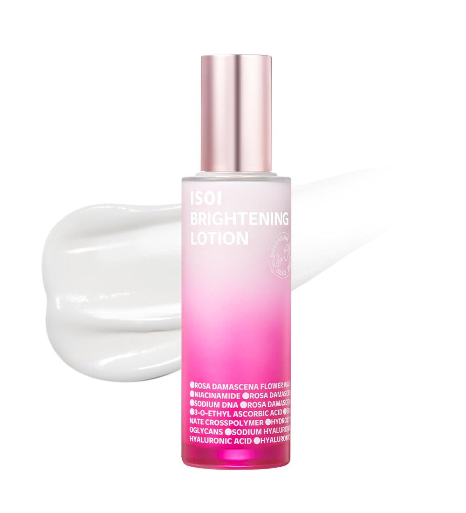 ISOI Rose PDRN Lotion Lightweight Daily Moisturizer with Niacinamide and Hyaluronic Acid for Radiant Korean Skin Care (3.04 fl.oz 90ml) - Buy Online on GoSupps.com