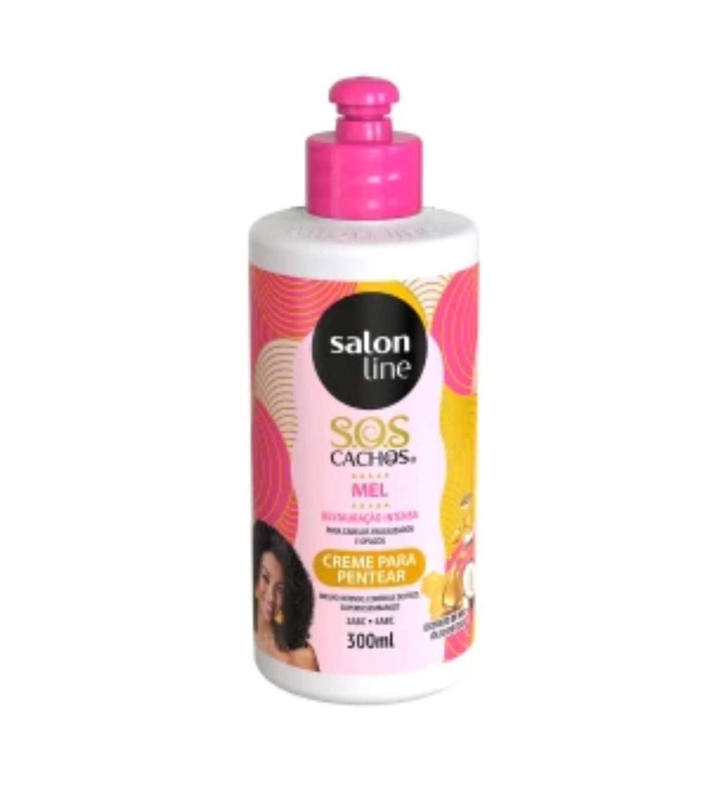 Salon Line Treatment (SOS Curls) Intense Curls Honey Combing Cream 300 Ml - Buy Online on GoSupps.com