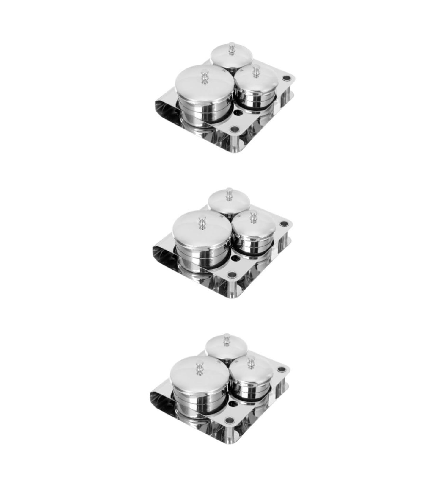 FOMIYES 3 Sets Salon Stainless Steel Nail Art Cup Nail Accessories Manicure Mixing Cup Nail Steel Bowl Mini Tools Manicure Bowl Mixing Cup Nail Liquid Cup Skin Care Pen - Buy Online on GoSupps.com