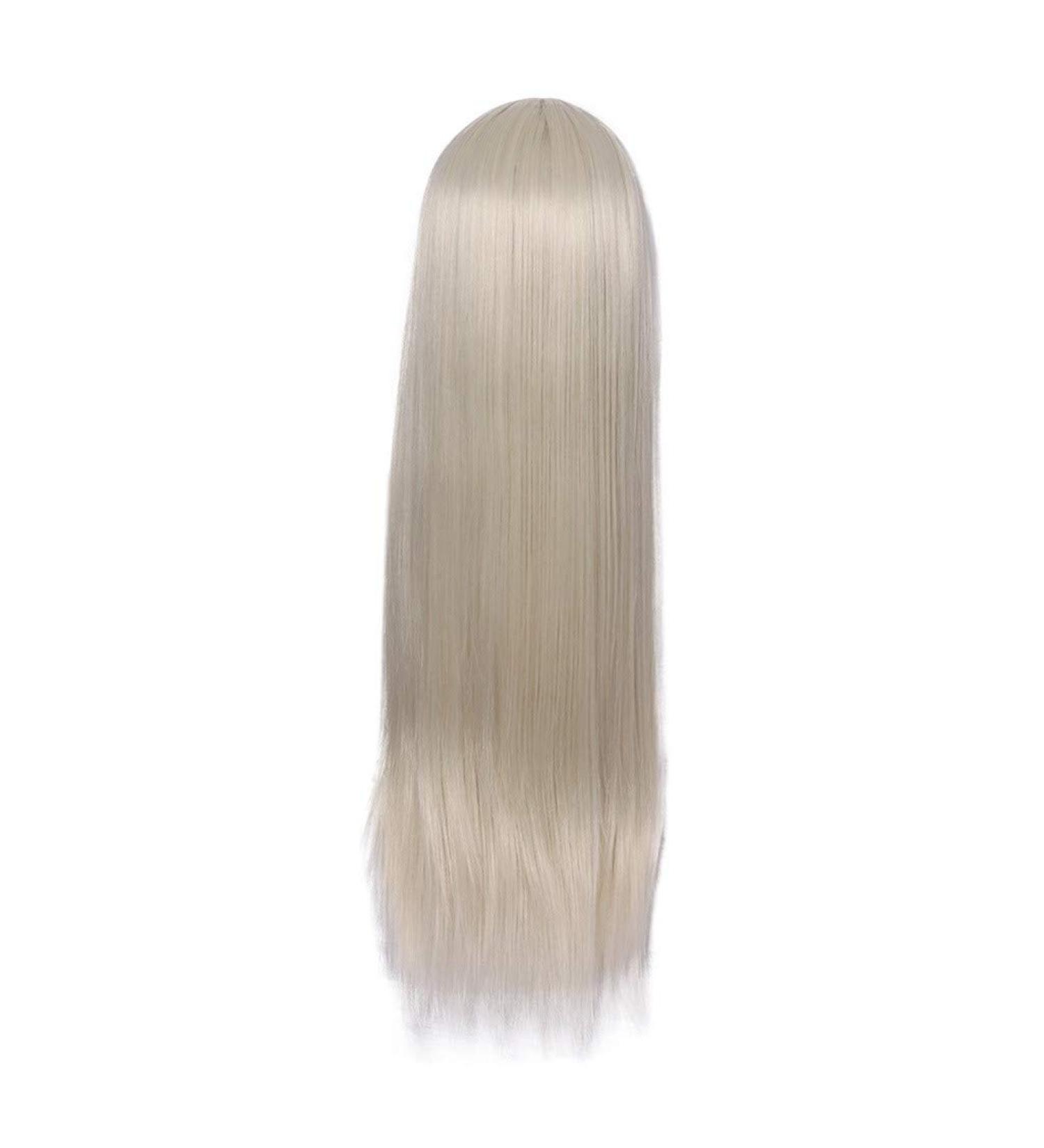 Buy Long Yellow Straight Wig for Women | Brazilian Curly Party Hair - 50s 60s 70s 80s Style | International Shipping Available - Buy Online on GoSupps.com