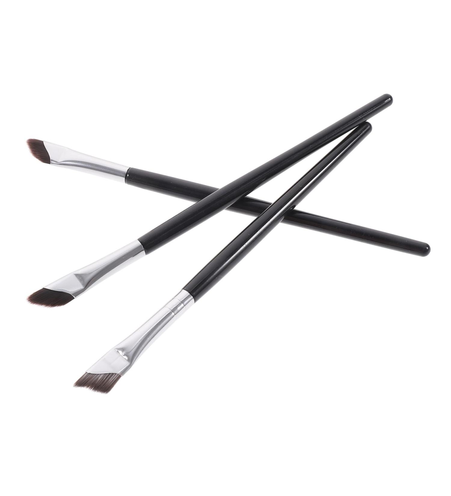 Mikinona 3pcs Set Eyeliner Brush Under Eye Concealer Brush Eyeliner Applicator Tool Angled Makeup Brush Wood - Buy Online on GoSupps.com