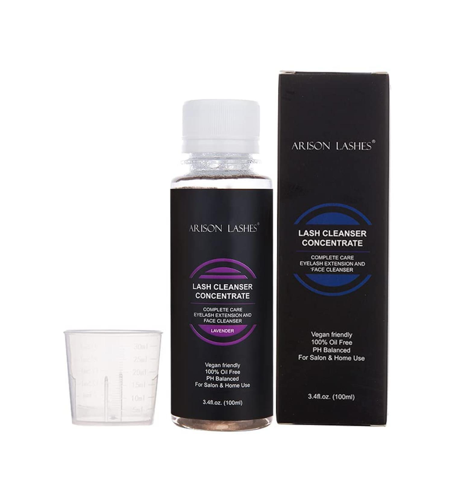 Eyelash Cleansing Concentrate 100ml | Professional Foaming Shampoo for Eyelash Extensions | Natural Lavender Cleaner - Buy Online on GoSupps.com