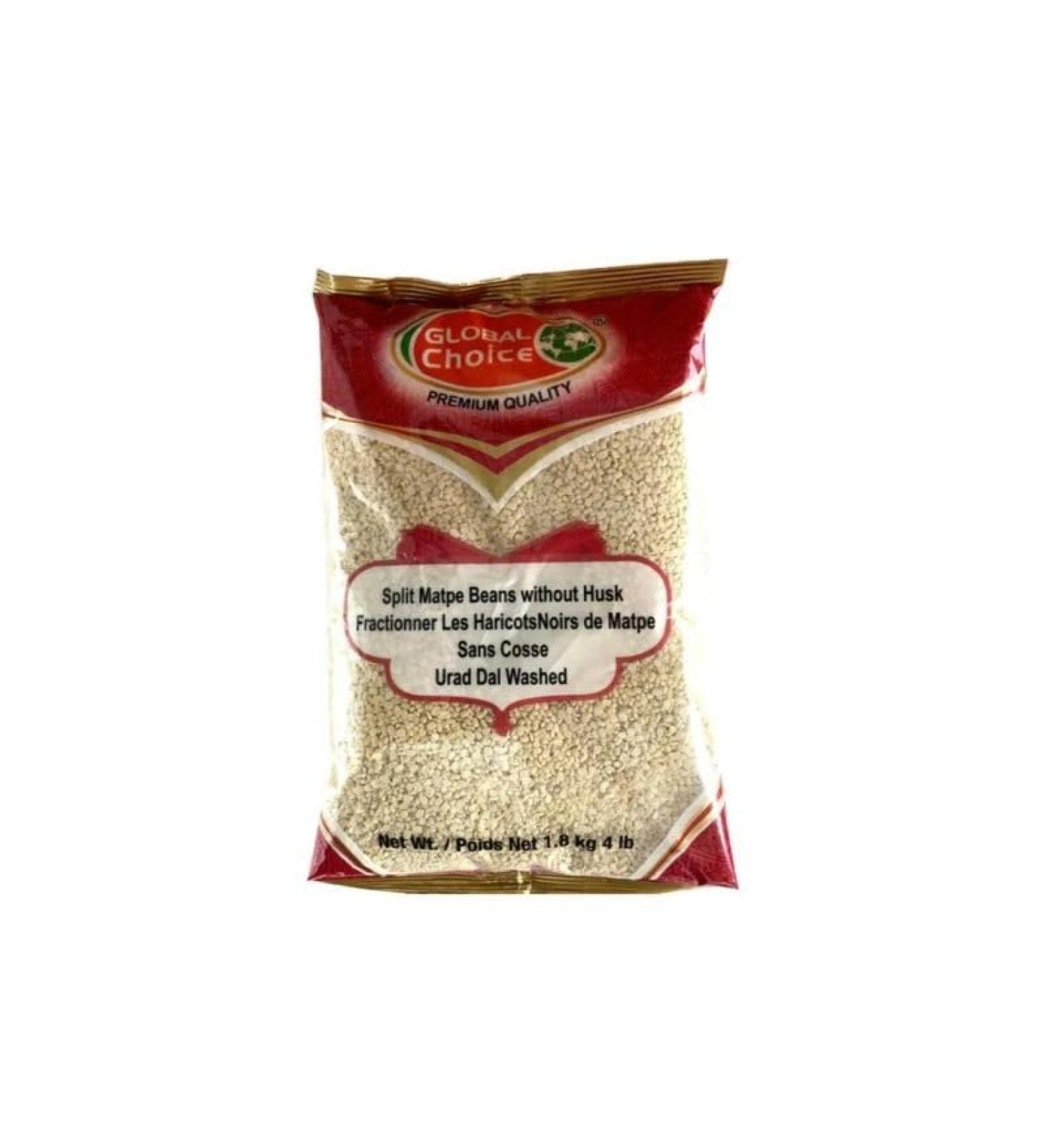 Global Choice Urid Dal Washed 4 Lbs - Buy Online on GoSupps.com