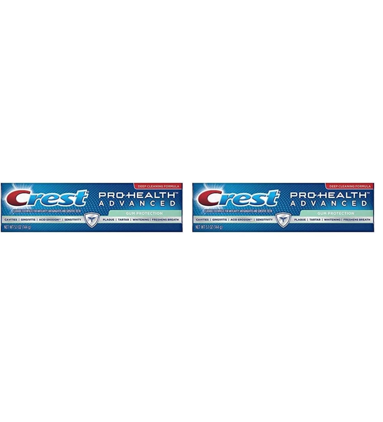 Crest Pro-Health Advanced Gum Protection Toothpaste - Pack of 2 (5.1 oz) | International Shipping Available - Buy Online on GoSupps.com