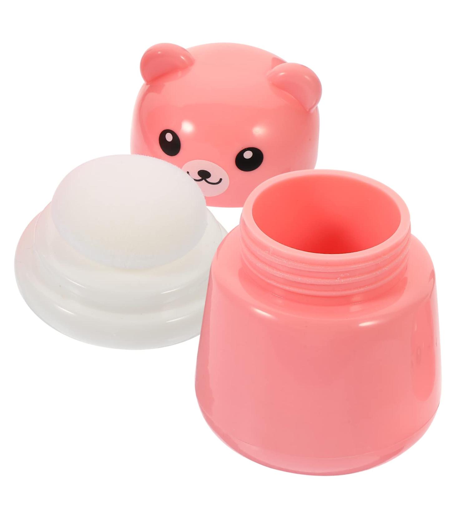 Buy Powder Puff Box - Bubble Synthetic Sponge for Toddlers | Empty Toner - 10x7cm Pink - Shop Now - Buy Online on GoSupps.com