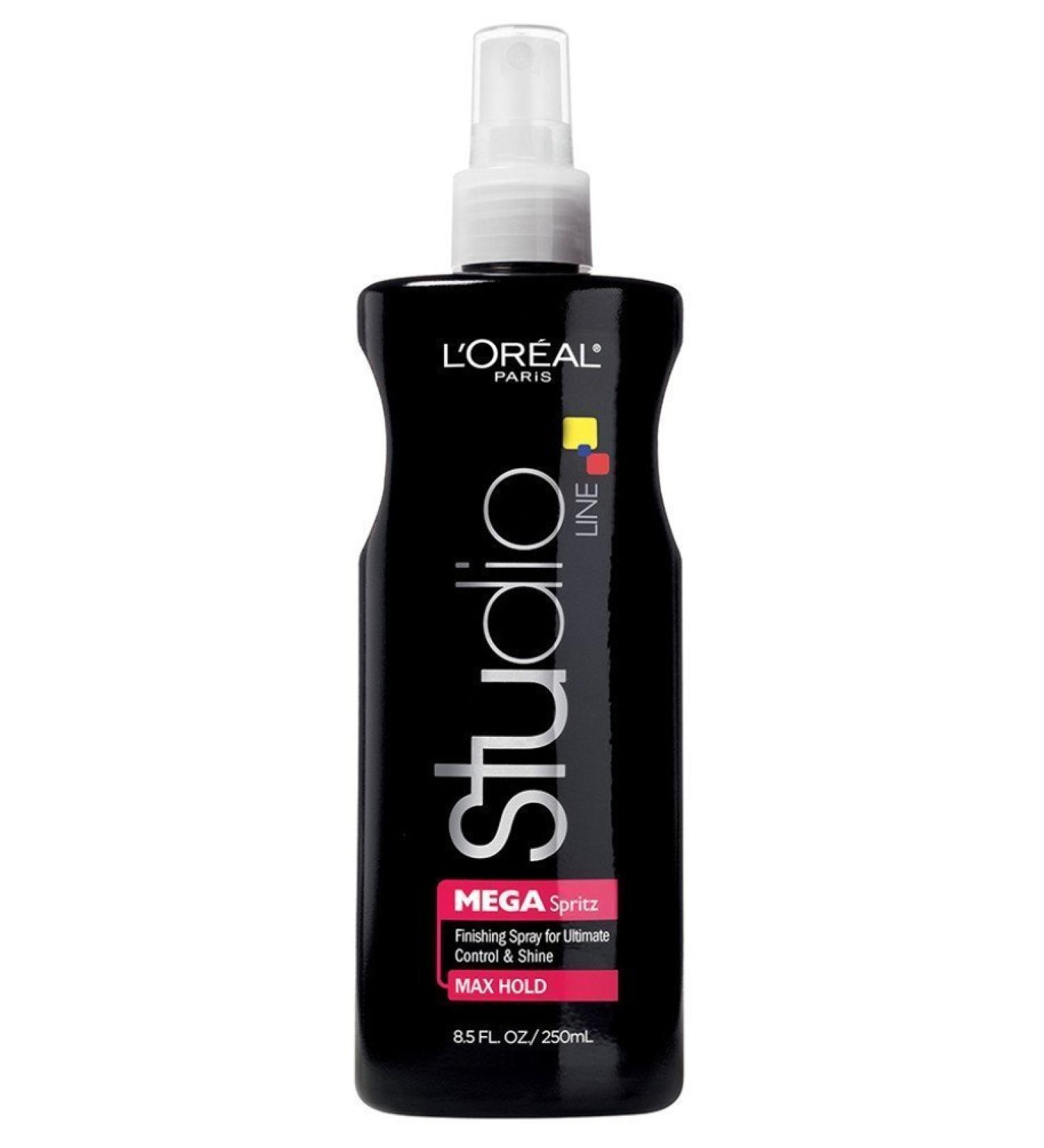 Loreal Studio Spritz Mega Max Hold 8.5 Ounce Pump (251ml) (3 Pack)