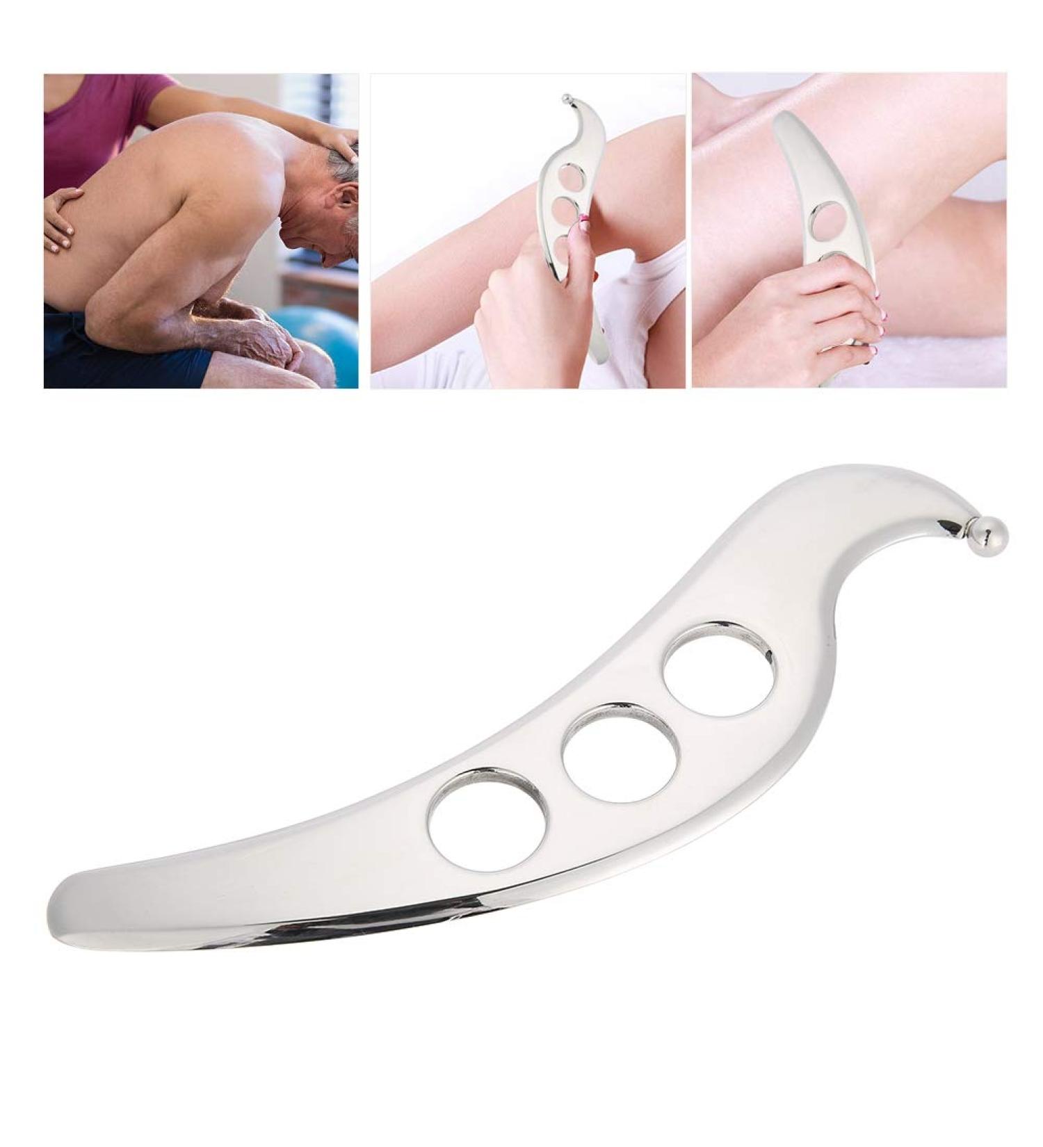 Premium Stainless Steel Gua Sha Scraping Tools - Magnetic Facial Massage Plate for Rejuvenation - Buy Online on GoSupps.com