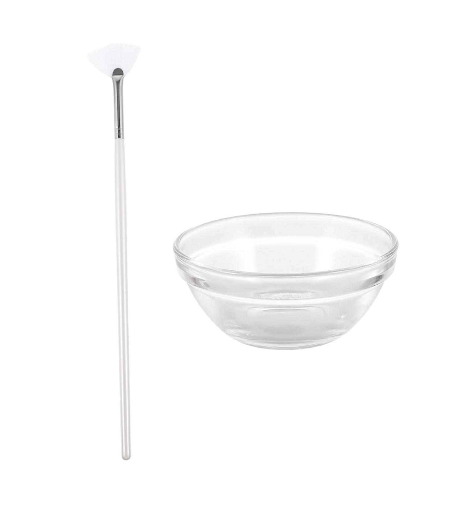 PLAFOPE Beauty Beauty Brush and Bowl Fan Shaped Brush Brush Skin Treatment Brush Makeup Brush Facial Brush Skin Care Tools Bristle Brush Applicator Tools - Buy Online on GoSupps.com