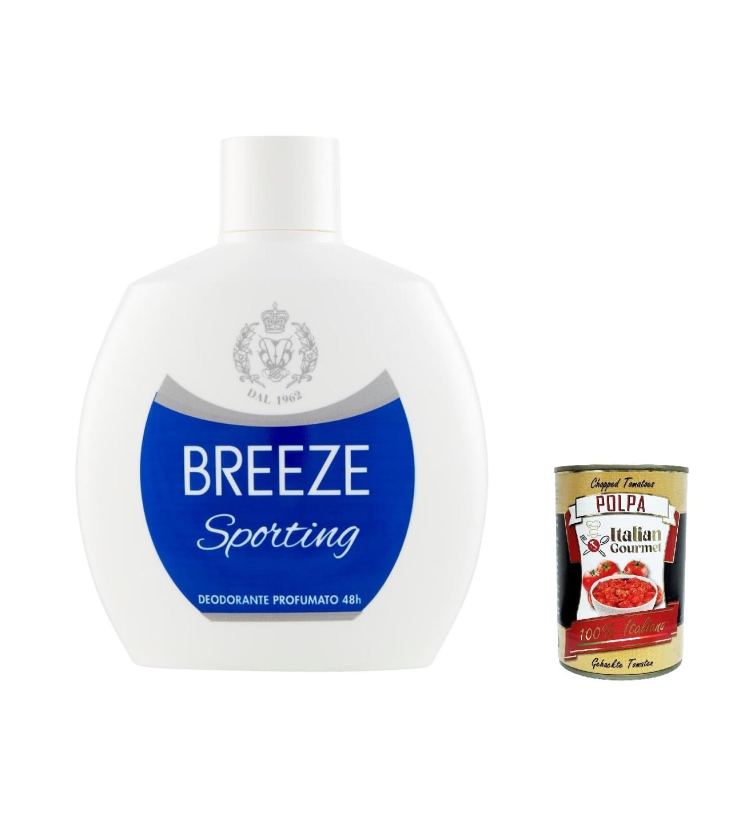  Italian Gourmet E.R. Breeze Sporting 3-pack of Squeeze deodorants gas-free and aluminum-free 100ml + Italian gourmet polpa 400g - Buy Online on GoSupps.com