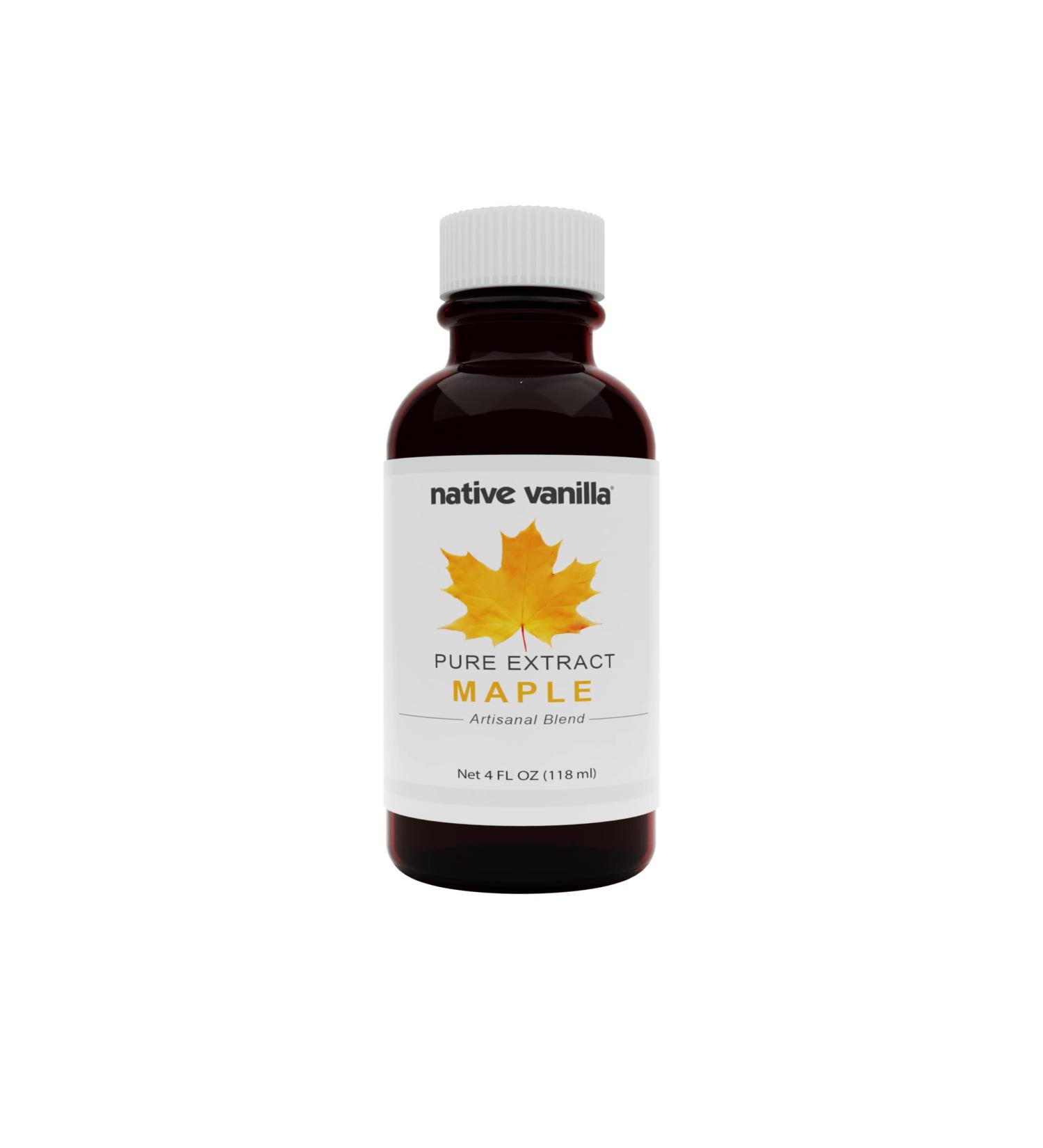 Native Vanilla Pure Maple Extract - 4 Fl Oz | Pure Flavors for Cooking, Baking, and Dessert Crafting - Buy Online on GoSupps.com