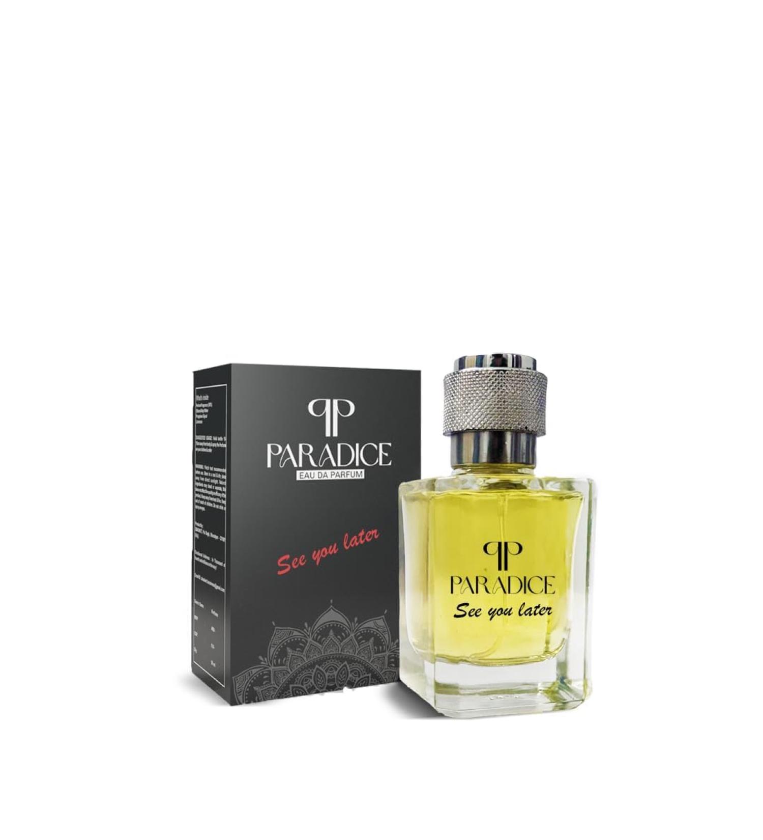 Para'dice Perfume for Men Eau De Parfum Luxury Parfum for Unisex Long Lasting Luxury Perfume Scent for Occasions See you later Collection 50ML (See you later 50Ml) - Buy Online on GoSupps.com