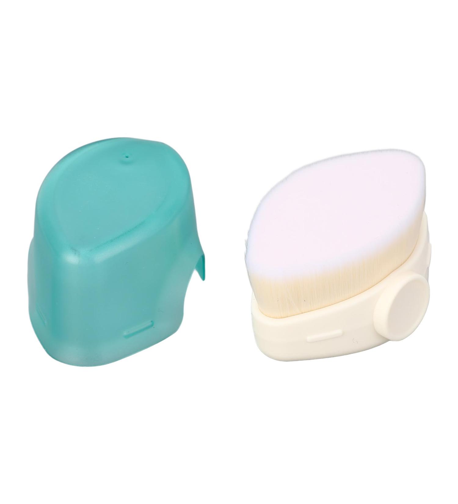 Kids Sunscreen Brush Compact Skin Friendly Multipurpose Soft Bristles Kids Sunscreen Applicator with Protective Cover for Travel (Green) - Buy Online on GoSupps.com