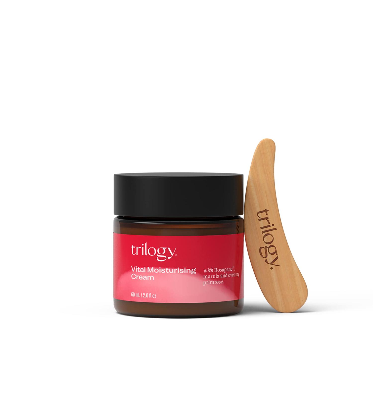 Trilogy Vital Moisturising Cream 60ml - Hydrating Skin Care for All Skin Types - Buy Online on GoSupps.com