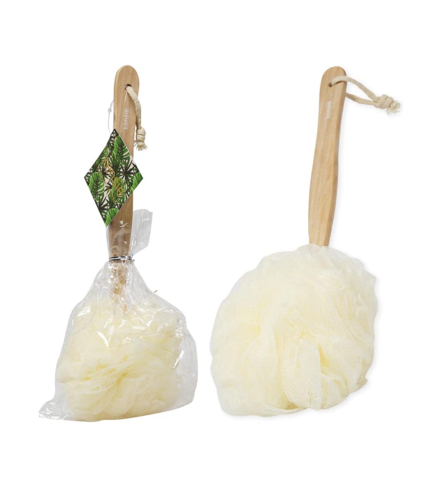 Long Handled Spa Shower Body Brush | Loofah Back Scrubber for Skin Exfoliation - Buy Online on GoSupps.com