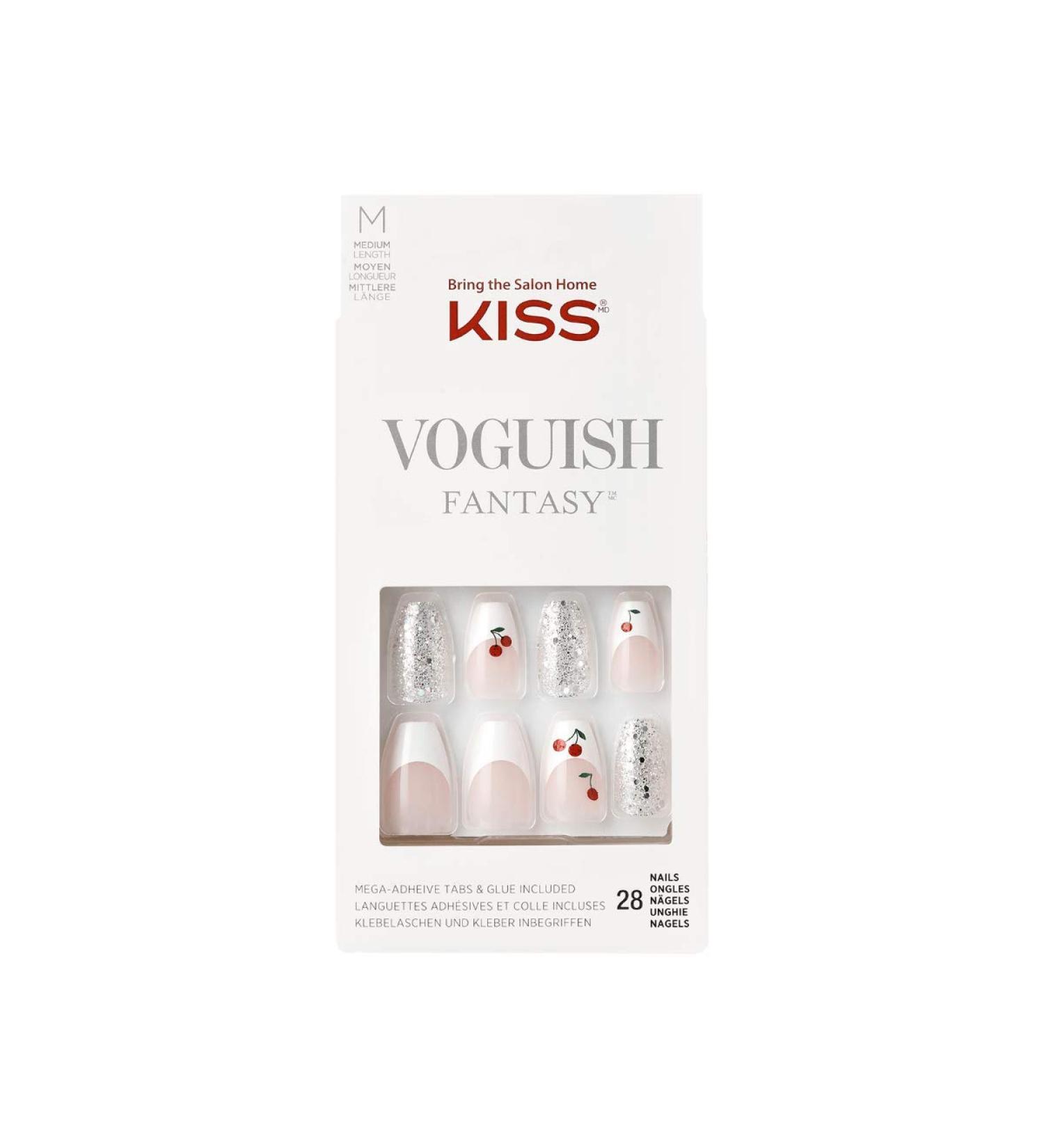 KISS Voguish Fantasy Nails FV03X - Glamorous and Trendy Press-On Nails - Buy Online on GoSupps.com