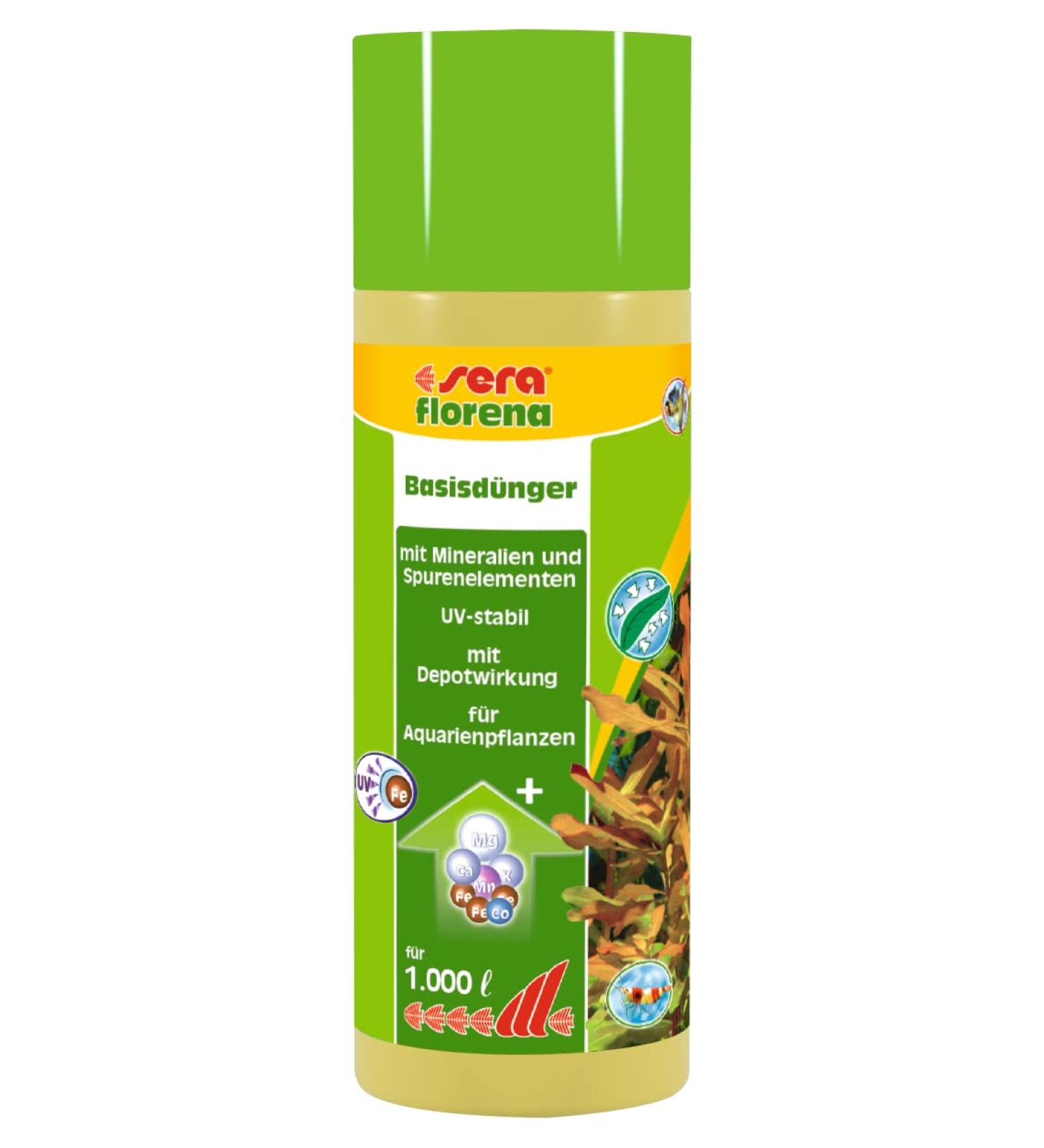 Buy Sera Florena 250 ml Liquid Fertilizer for Healthy Aquarium Plants - UV Stable with Minerals & Trace Elements - Buy Online on GoSupps.com