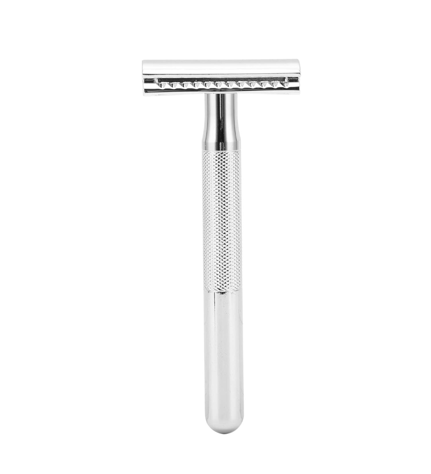 Qyebavge Safety Razor - Long Handle Zinc Alloy Manual Shaver | Reusable Double Edge for Men - Buy Internationally - Buy Online on GoSupps.com