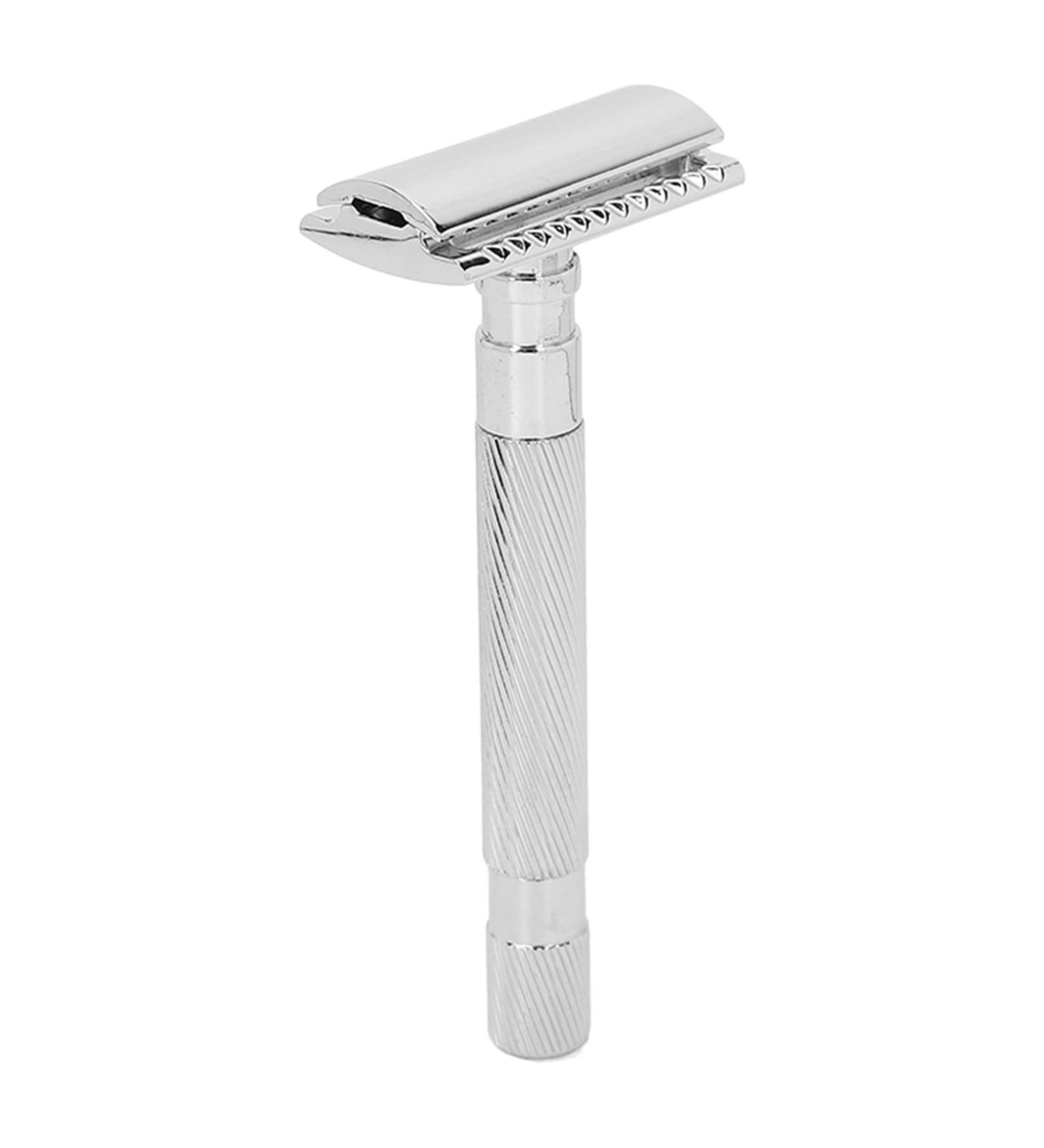 Buy Men's Manual Safety Razor - Wear-Resistant Non-Slip Silver Shaving Tool - International Shipping - Buy Online on GoSupps.com