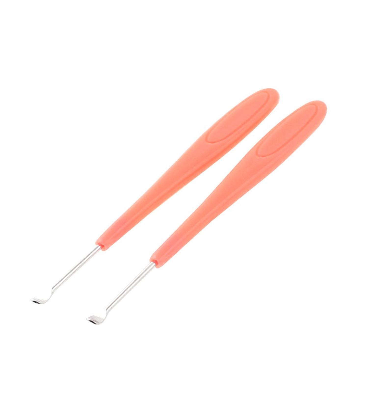 Qtqgoitem Household Good Performance Handle Earpick Spoon Ear Wax Removal Cleaner 2 Pcs (Model: 91b 339 50d 86a 0ec)