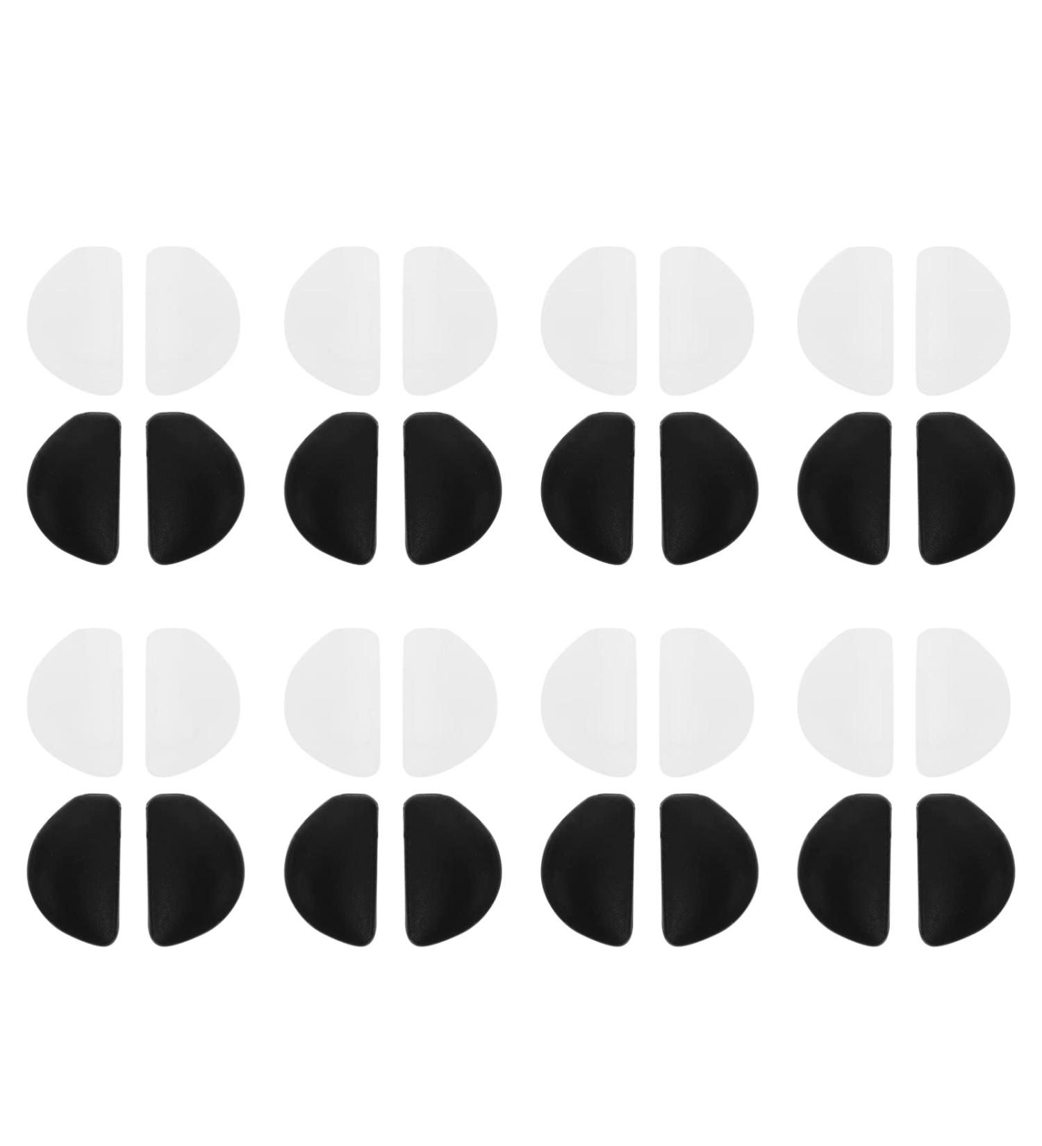 Exceart 20 Pairs Silicone D-Shaped Nose Pads for Glasses - Anti-Slip Nose Bridge Holder Repair Set - Buy Online on GoSupps.com