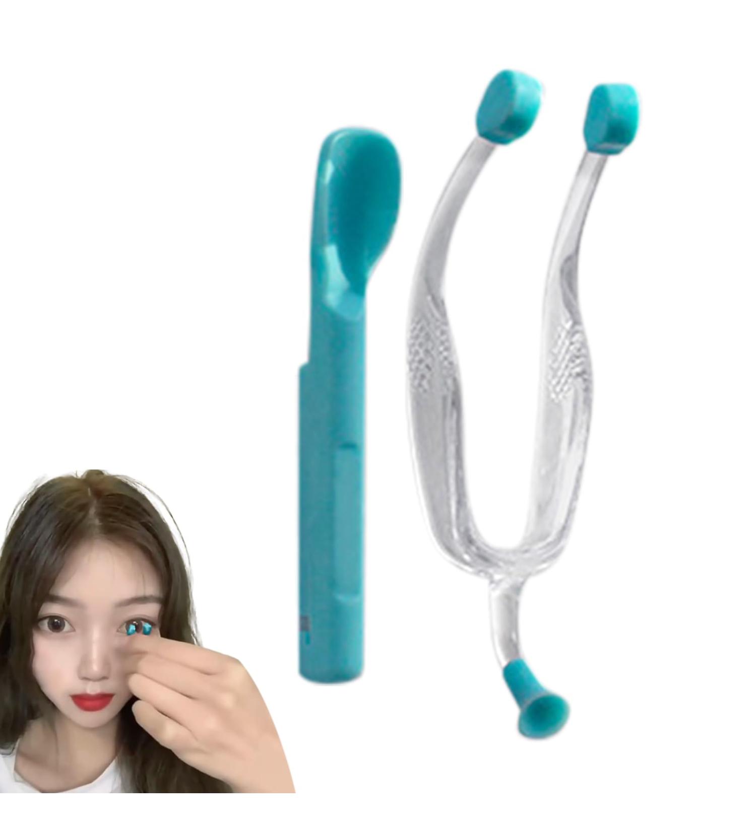 Buy LNHGH Blue Silicone Contact Lens Remover & Applicator - Soft Portable Tool for Easy Home & Travel Use - Buy Online on GoSupps.com