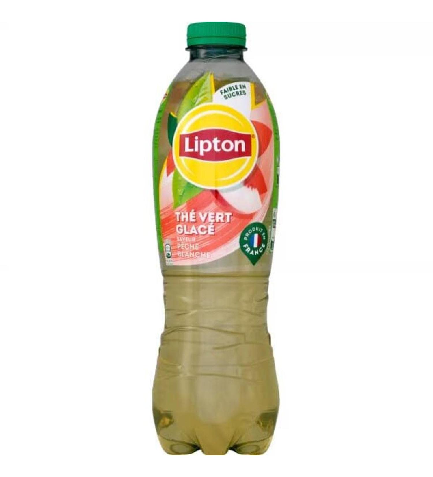 Lipton 1.25l lipton green peche blanche pet la bouteille de 1 25l