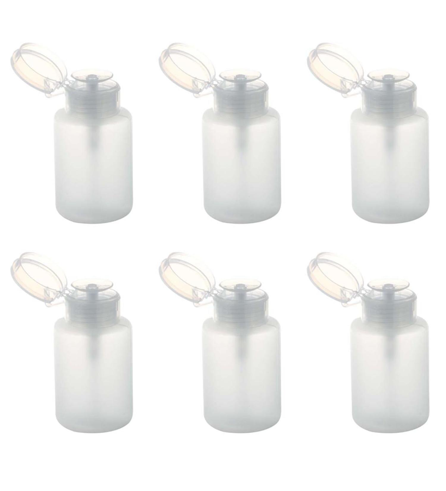 TsoLay 6X 150Ml Nail Art Makeup Polish Plastic Pump Dispenser Bottle Remover White - Buy Online on GoSupps.com