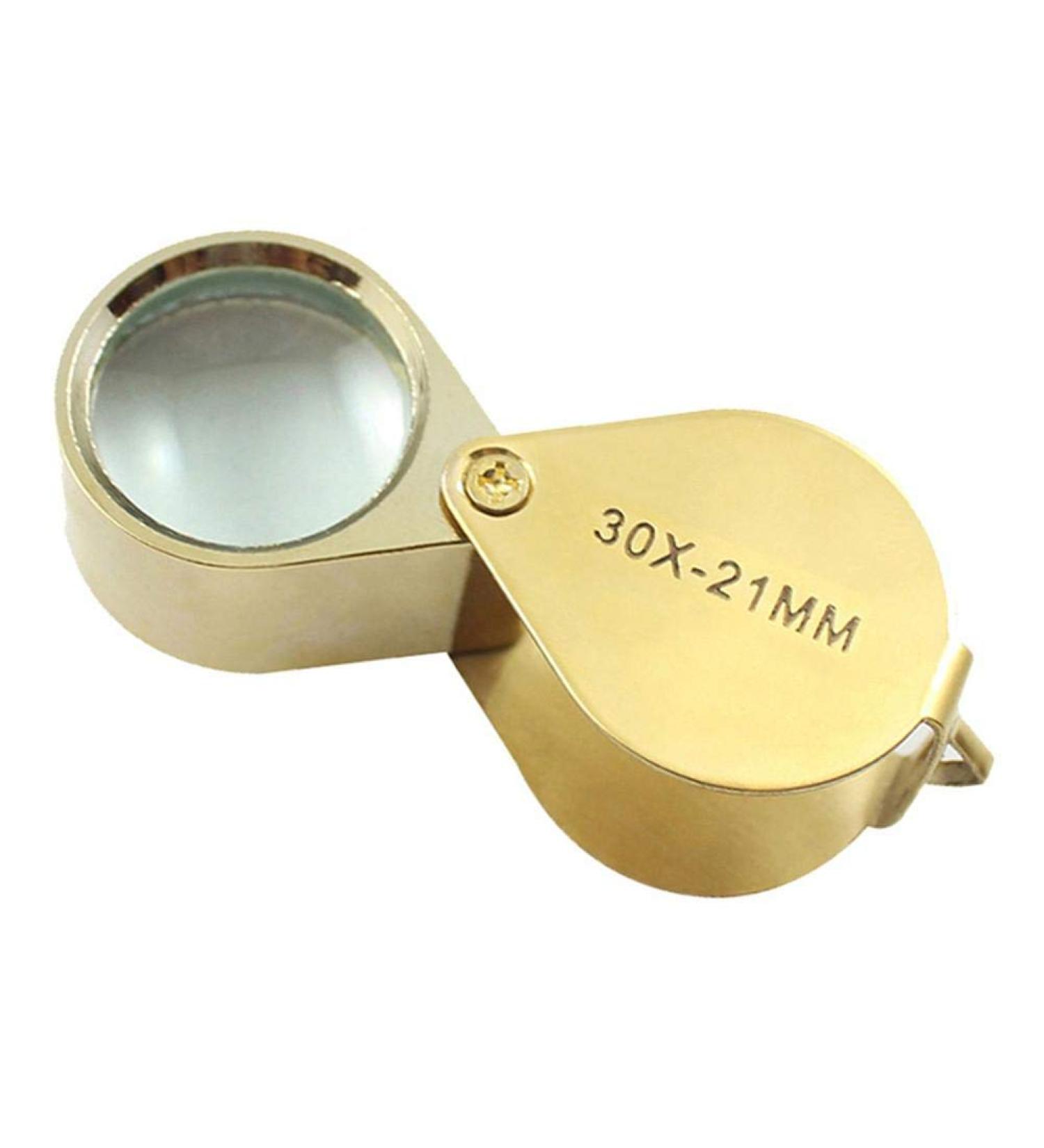Magnifying Portable 30X Power Jewelers Magnifying Glass Gold Eye Loupe Jewelry Store Mini Magnifier 42x25x18 Mm (Color : A) Good Times - Buy Online on GoSupps.com