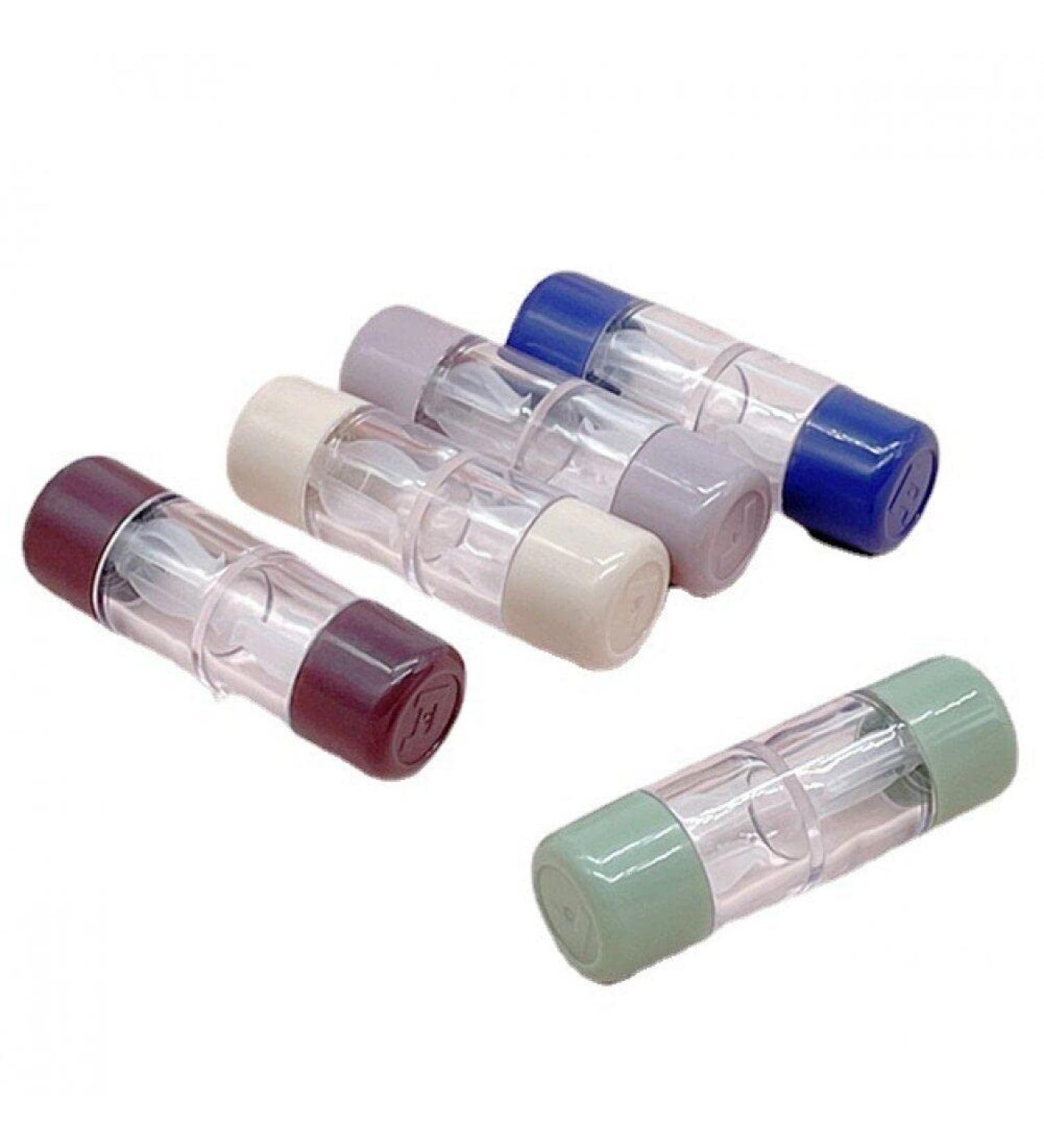 5pcs Colored Contact Lenses Case Set | Travel Kit for Eye Contacts | L&R Lens Container - Buy Online on GoSupps.com