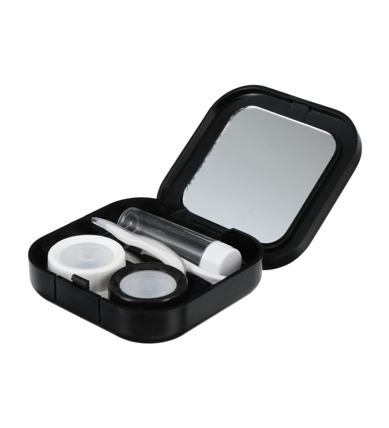 Solustrative Contact Lens Container & Travel Case | Tweezers & Applicator Tool | Stylish & Compact Eyewear Accessories | Ideal for International Shipping - Buy Online on GoSupps.com