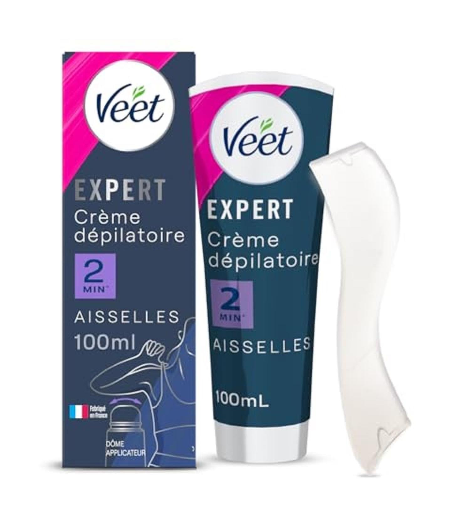 VEET Expert Armpit Depilatory Cream with Dome Applicator Works in 2 Minutes 100 ml - Buy Online on GoSupps.com