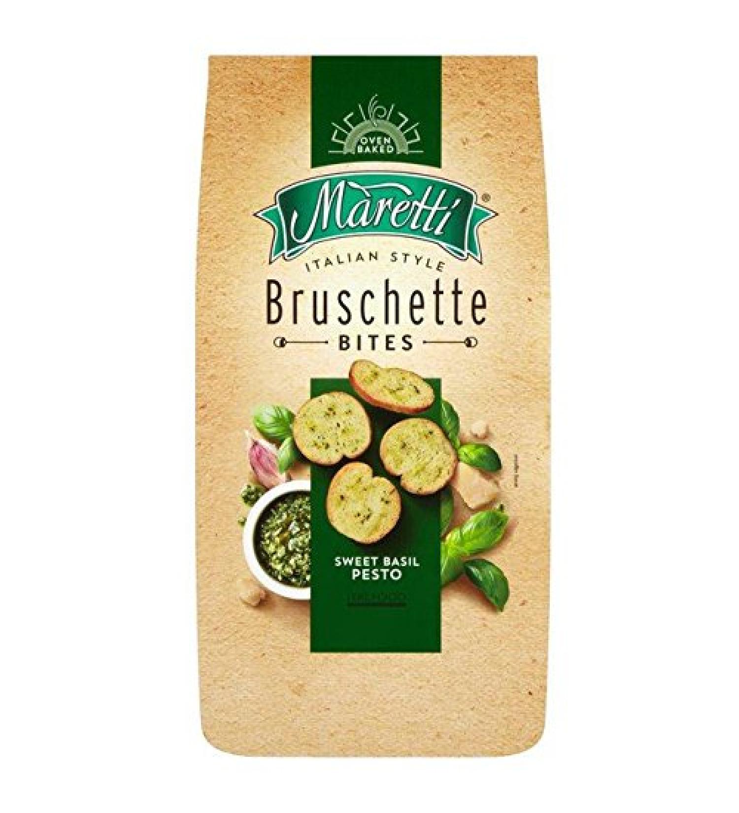 Maretti Sweet Basil Pesto Bruschetta Bites - 150g
