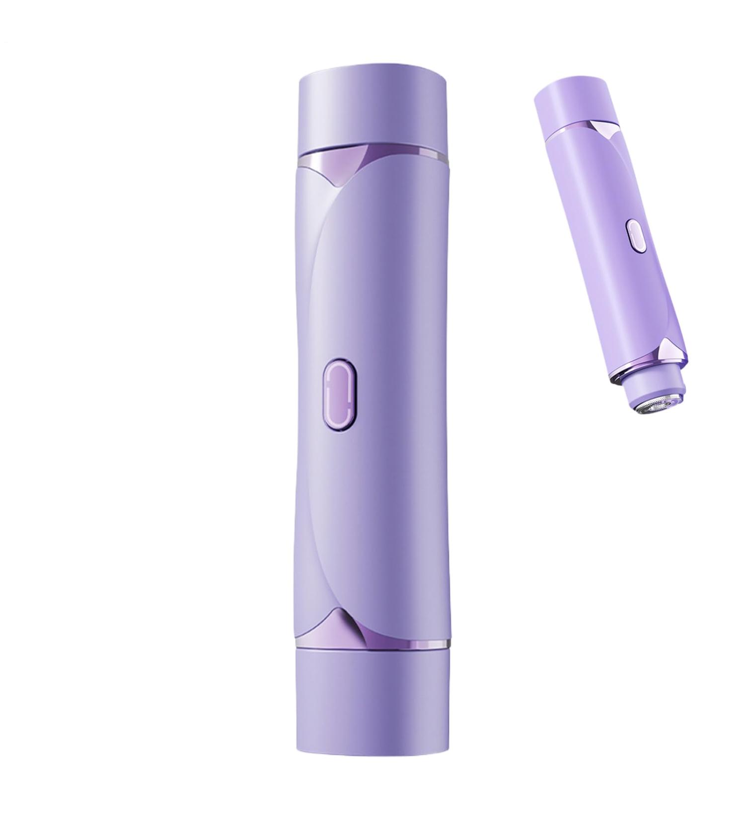 Bexdug Bikini Trimmer Electric Bikini Shaver Leather Double Heads Body Shaver Facial Hair Remover for Face Lip Chin Underarm Legs Personal Groomer Purple - Buy Online on GoSupps.com
