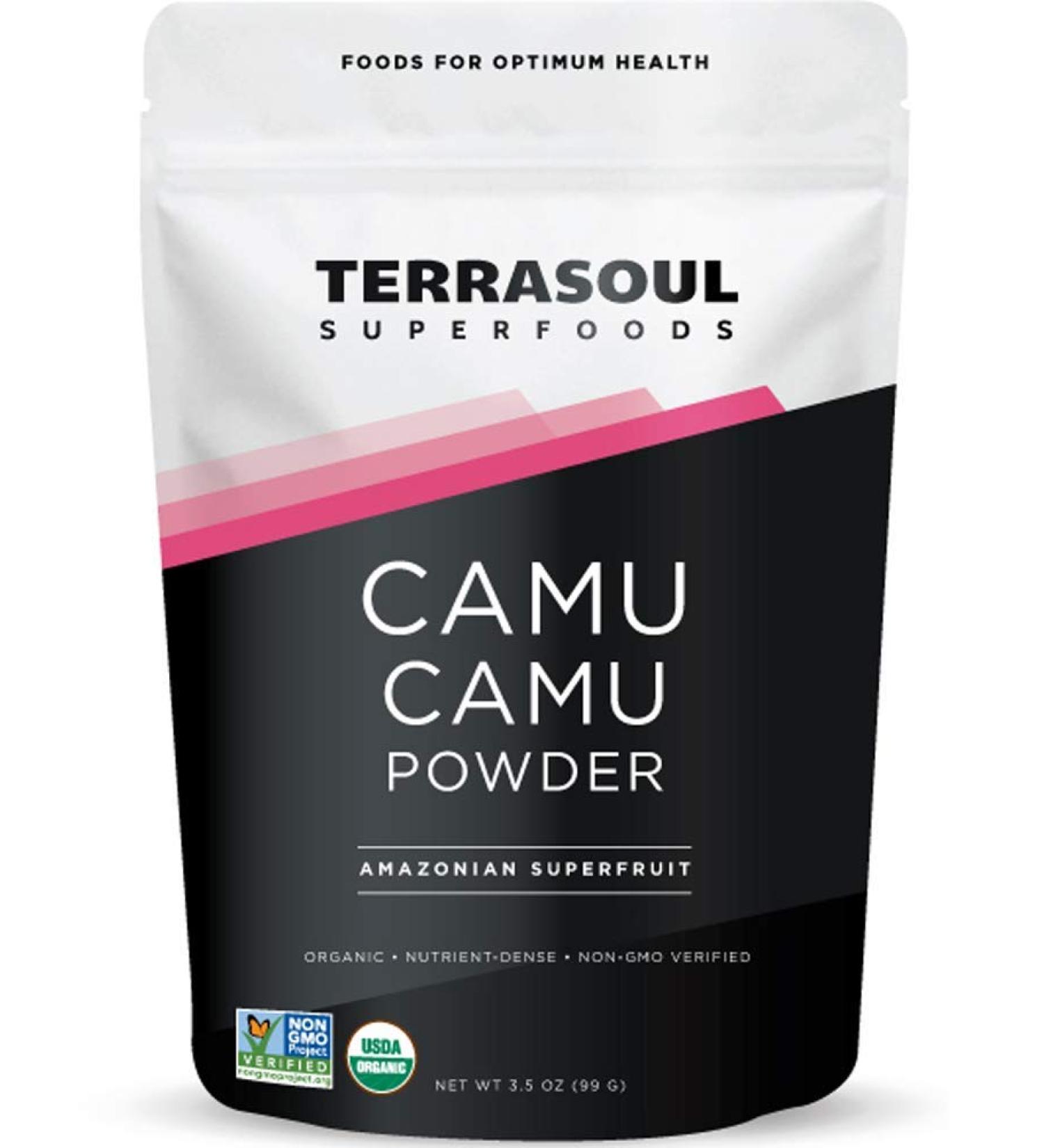 Terrasoul Superfoods Organic Camu Camu Powder 3.5 Oz - Raw Vitamin C for Immune Support - Buy Online on GoSupps.com