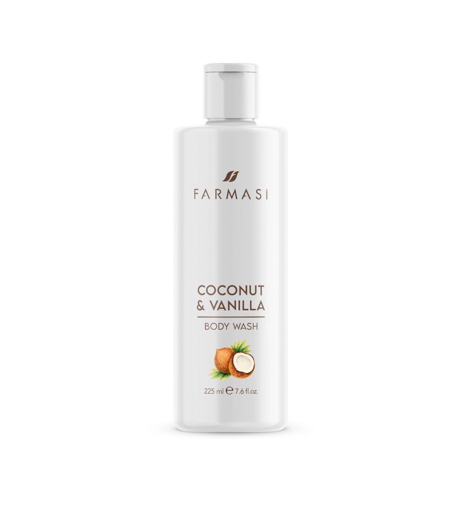 Pharmaceuticals Farmasi Coconut&Vanilla Shower Gel 225 ml - Buy Online on GoSupps.com