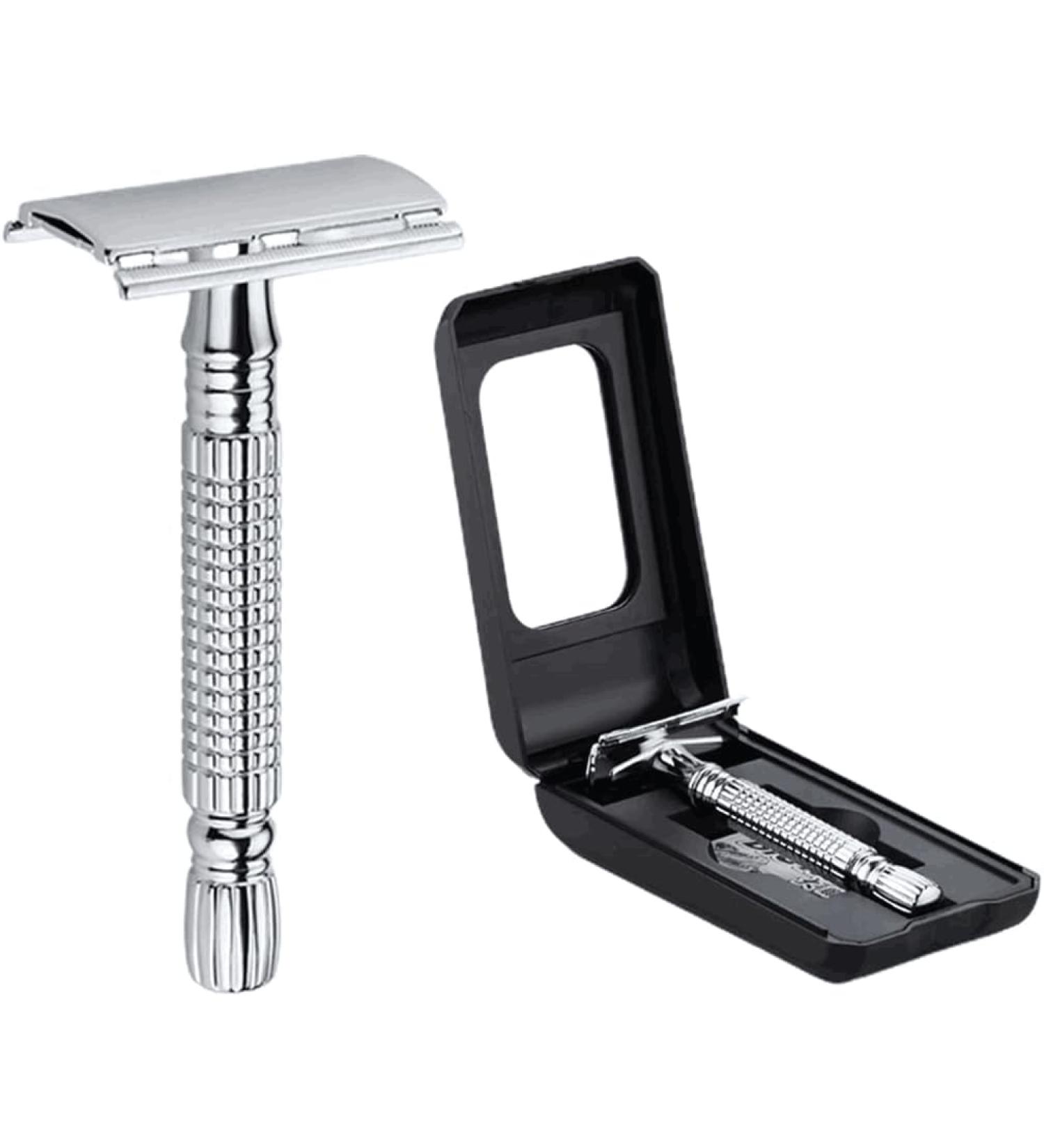 Jocxzi Stainless Steel Safety Razor | Double Edge Wet Razor for Men & Women | Eco-Friendly Shaving Set with Box - Buy Online on GoSupps.com
