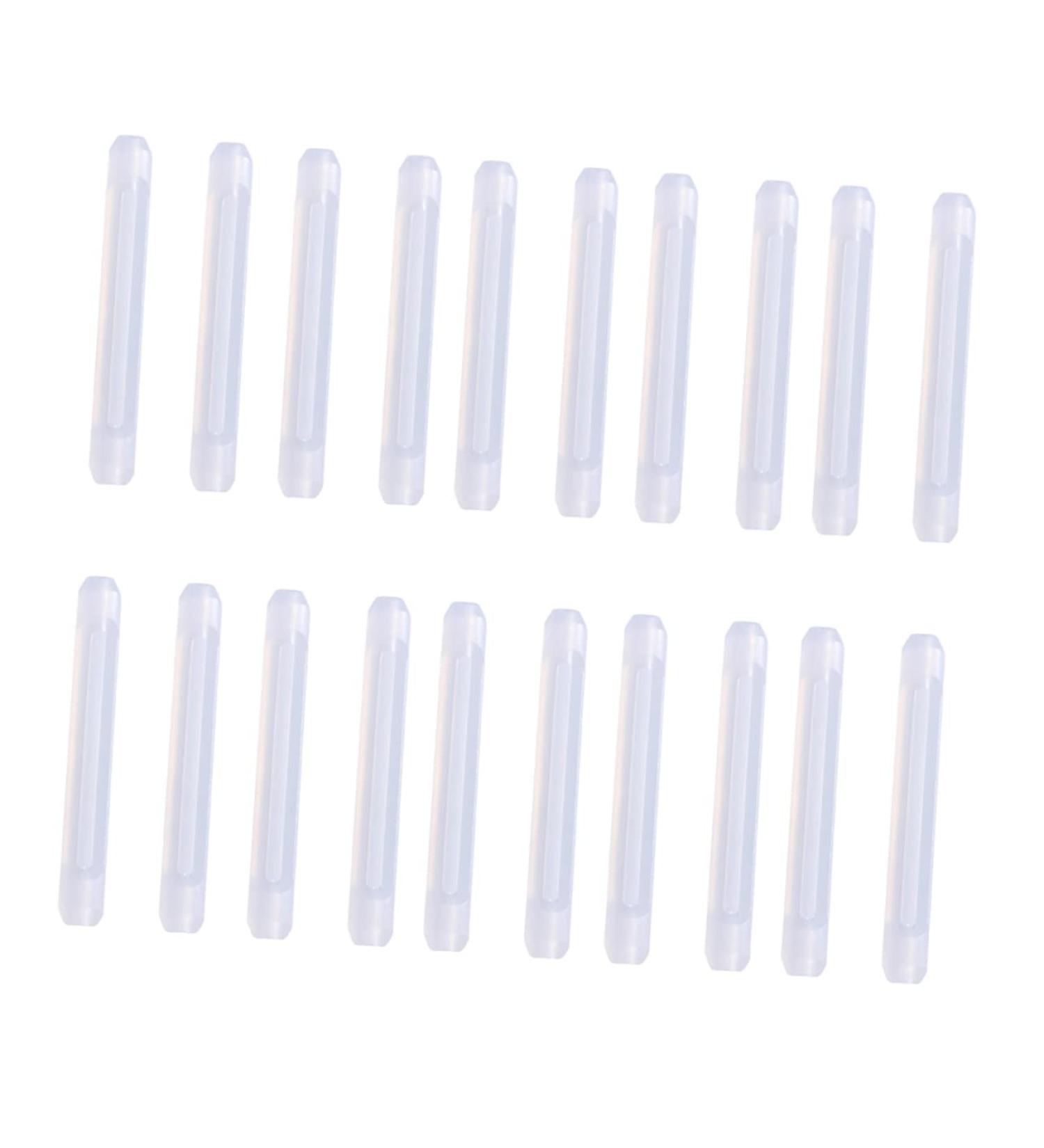 Premium Healeeved Glasses Silicone Ear Cushions - 10 Pairs | Durable Protection & Repair Accessories for Sunglasses - Temple Covers & Ear Clips - White 5.5x0.8cm - Buy Online on GoSupps.com