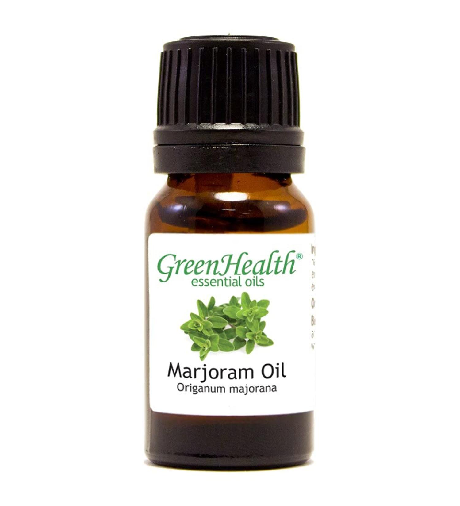 GreenHealth Marjoram Essential Oil 1/3 fl oz (10 ml) Glass Bottle 100% Pure - Buy Online on GoSupps.com