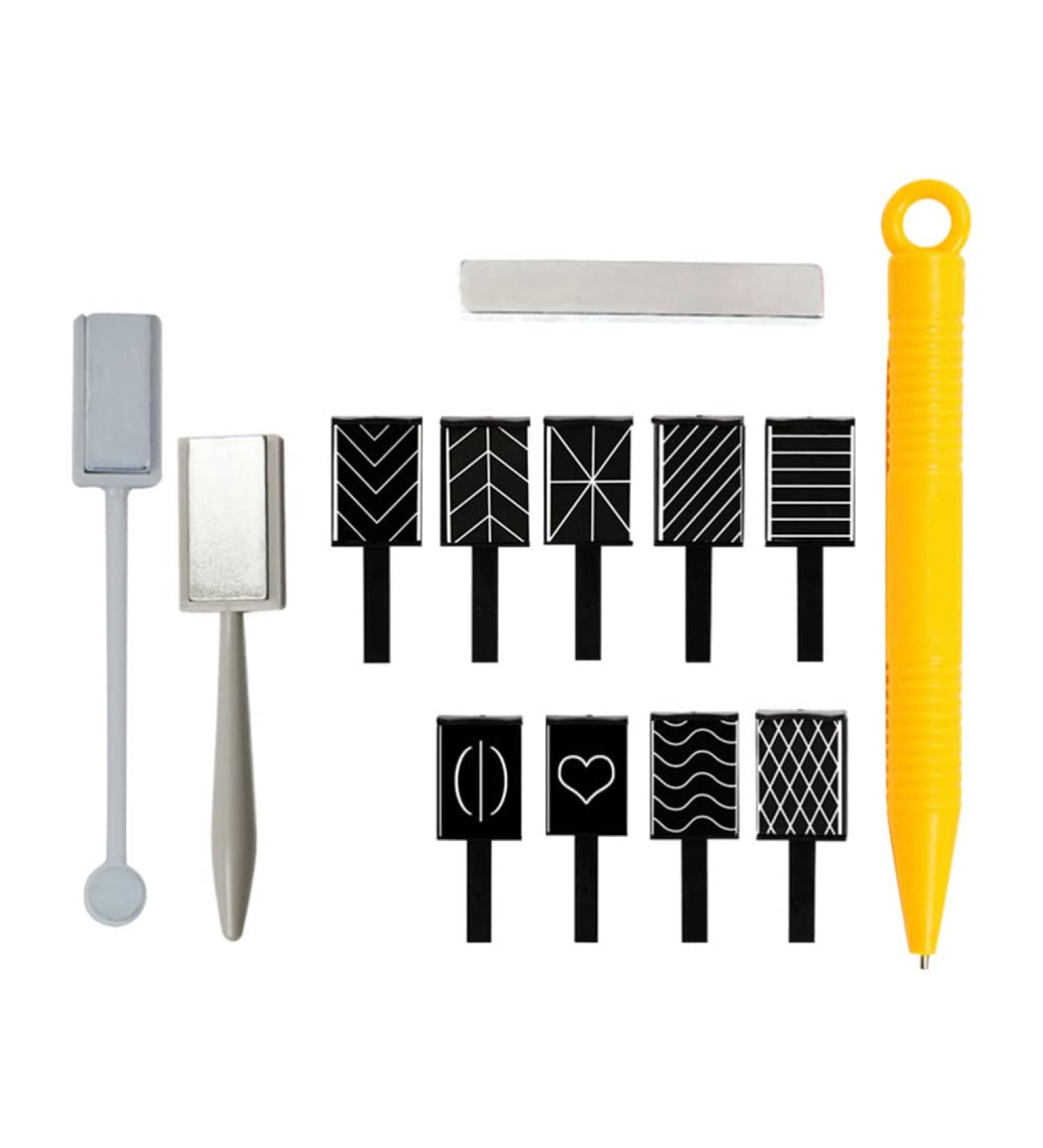 Beaupretty 12-Part Cat Eye Magnet Nail Art Tool Set - Double Head Magnetic Manicure Accessories for Stunning 3D Nail Designs - Buy Online on GoSupps.com