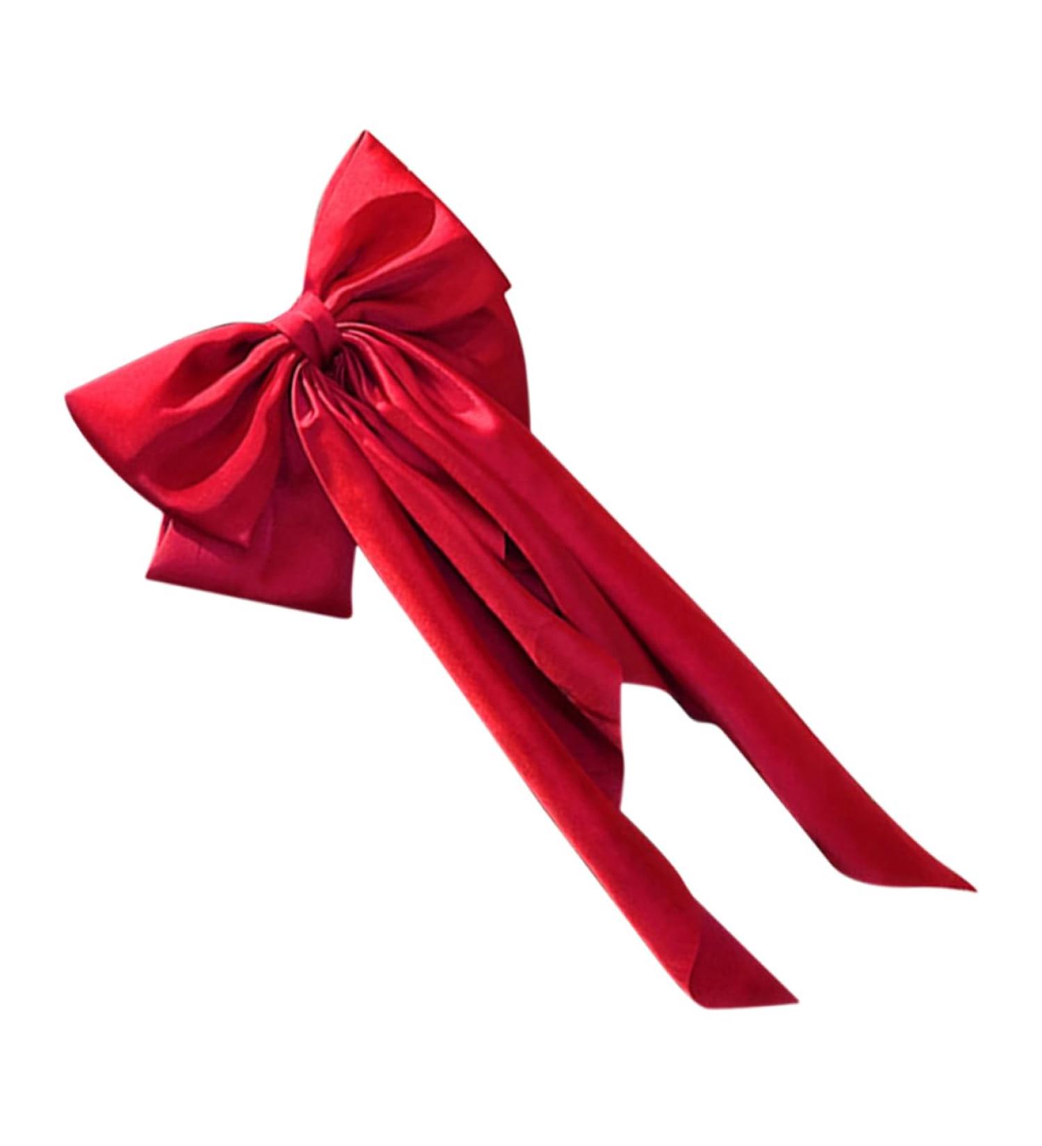 NUSITOU Satin Ribbon Hairpin Hair Barrettes for Teen Red Bow for Hair Ponytail Clip Hair Bows for Teen Teen Hair Bows Hair Ribbon Halloween Hair Bows Hair Bows for Women - Buy Online on GoSupps.com
