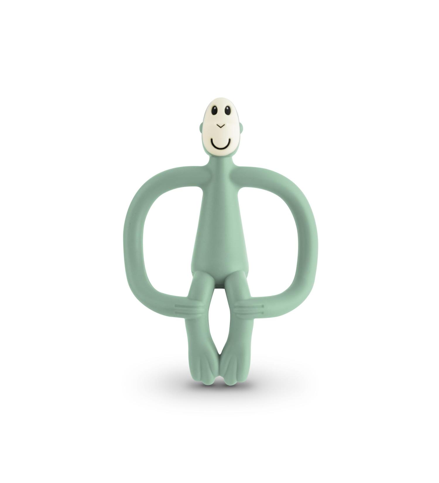 Matchstick Monkey Original Teether & Gel Applicator - Mint Green - BPA Free Silicone - Easy Grip - 3 Months+ - 10.5 cm - Buy Online on GoSupps.com