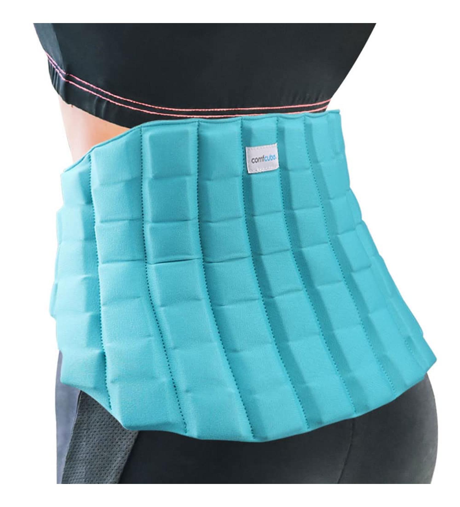 Comfcube Lower Back Ice Pack - 2 Hours Long Lasting Cold Therapy for Back Pain Relief, Injuries, Sciatica, Coccyx and Swelling - Flexible Wrap for Back Surgery Recovery - Buy Online on GoSupps.com