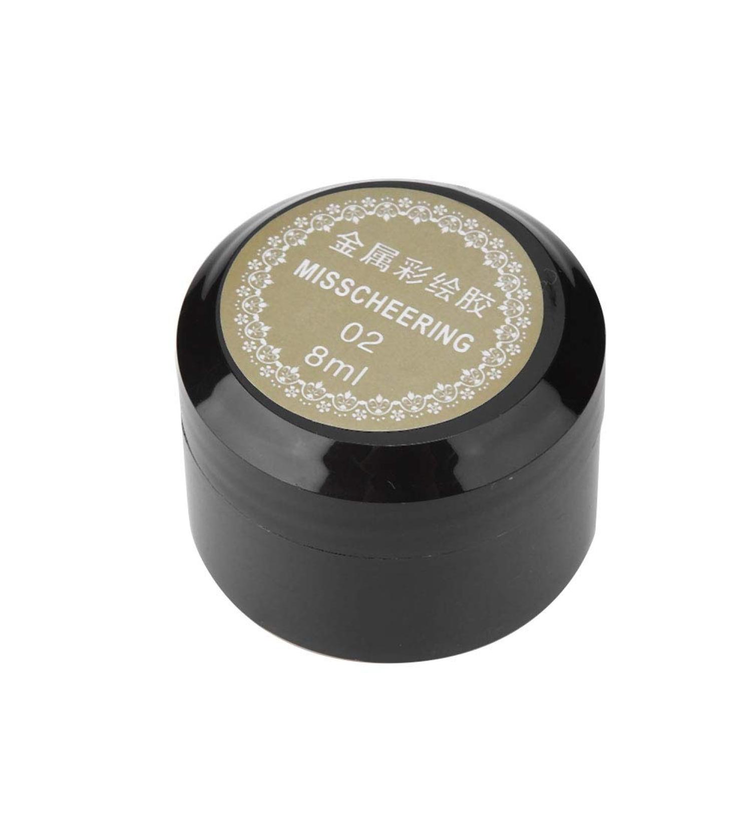 Nail Painted Gel - 8ml / Bottle Nail Painted Gel Metallic Nail Art UV Varnish Lacquer(02-golden) - Buy Online on GoSupps.com