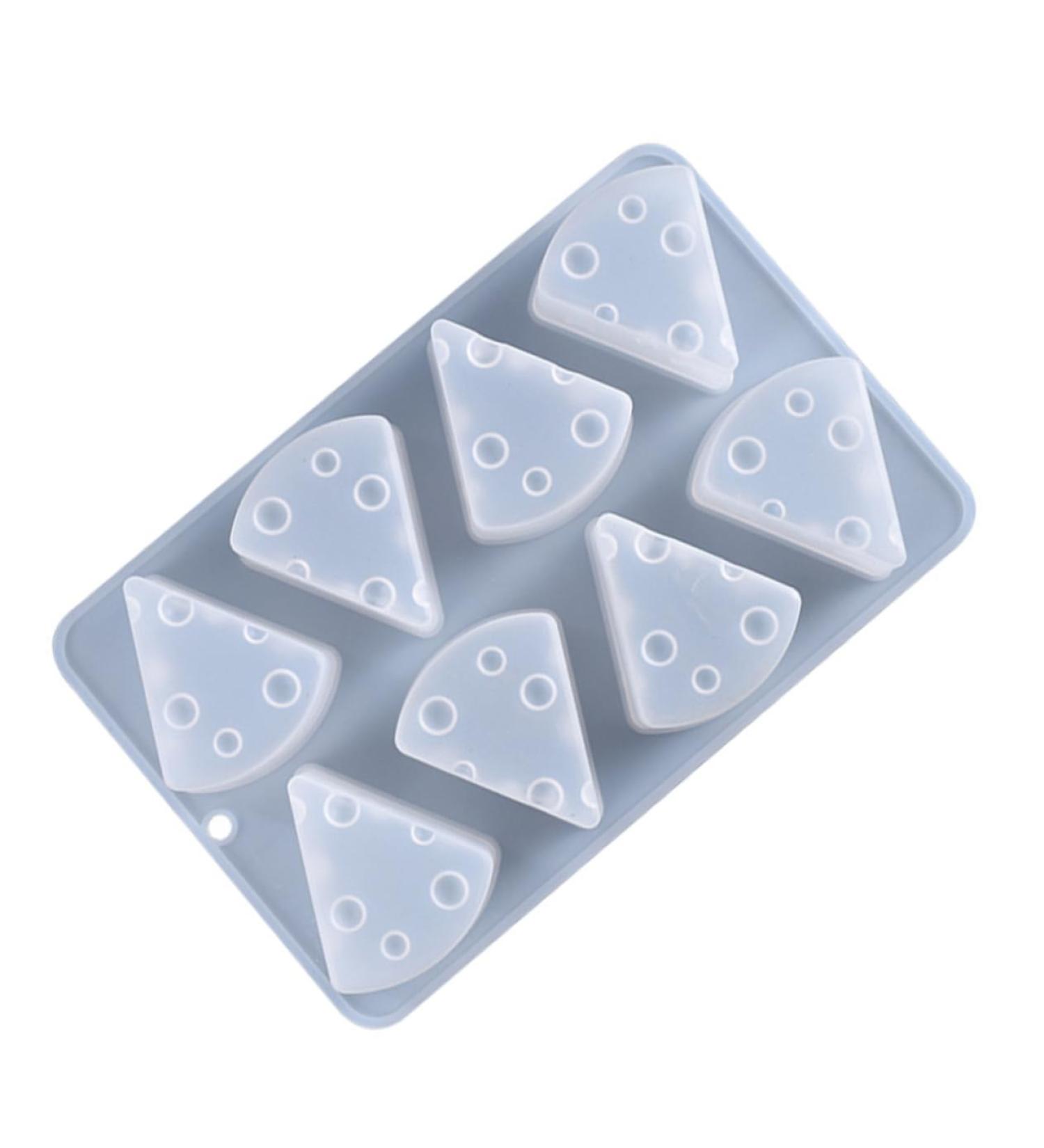 HOMSFOU 1pc Cheese Silicone Mold Cheese Silicone Baking Candy Silicone Molds for Candles Silicone Soap Ice Cream Mould Cheese Fondant Cheese Shape Baking White Silica Gel Mousse - Buy Online on GoSupps.com