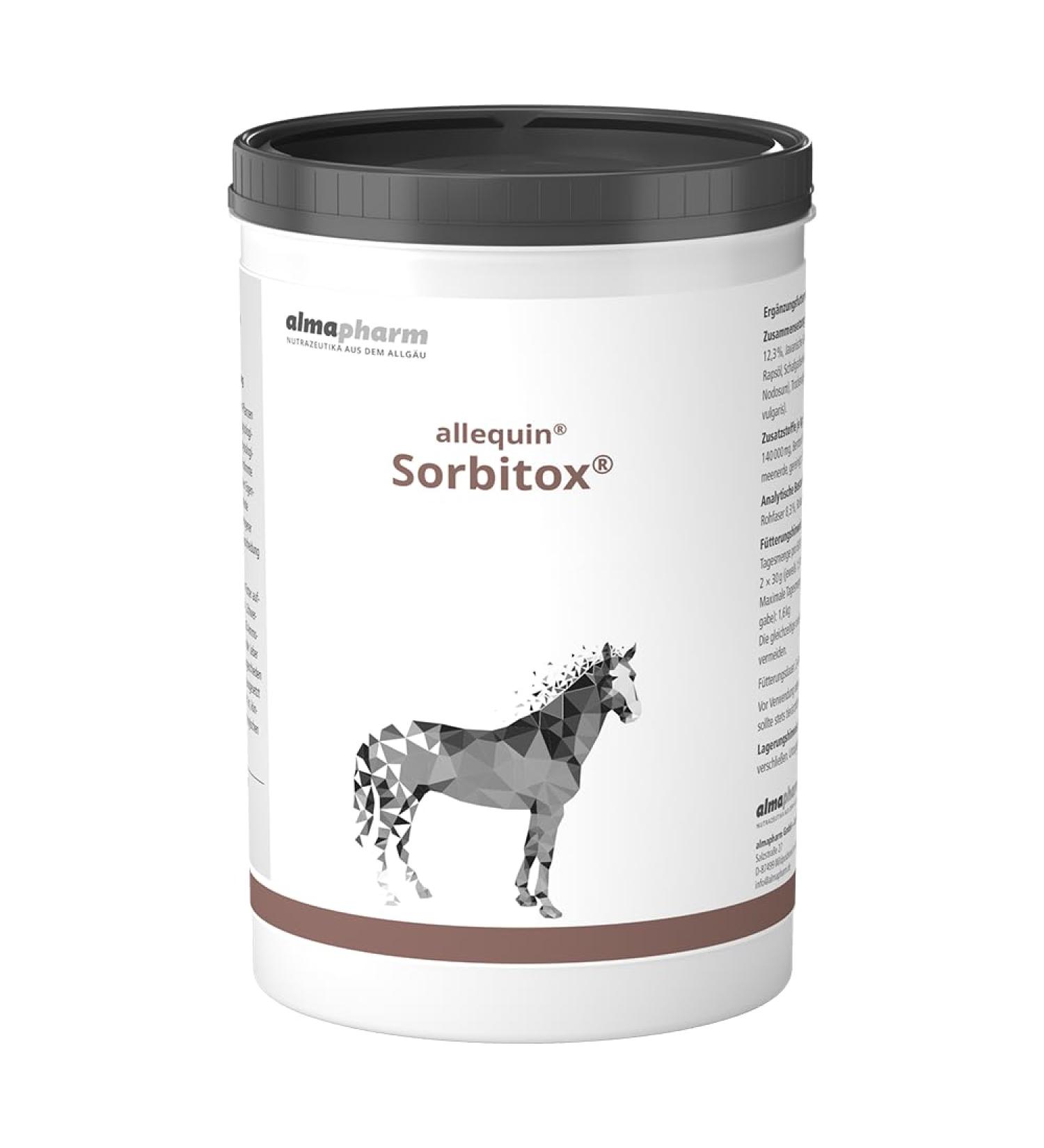 Almapharm Allquin Sorbitox 1 kg | Supplementary Feed for Horses | Supports Digestion Pollutant Binding & Metabolic Activation - Shop Now! - Buy Online on GoSupps.com