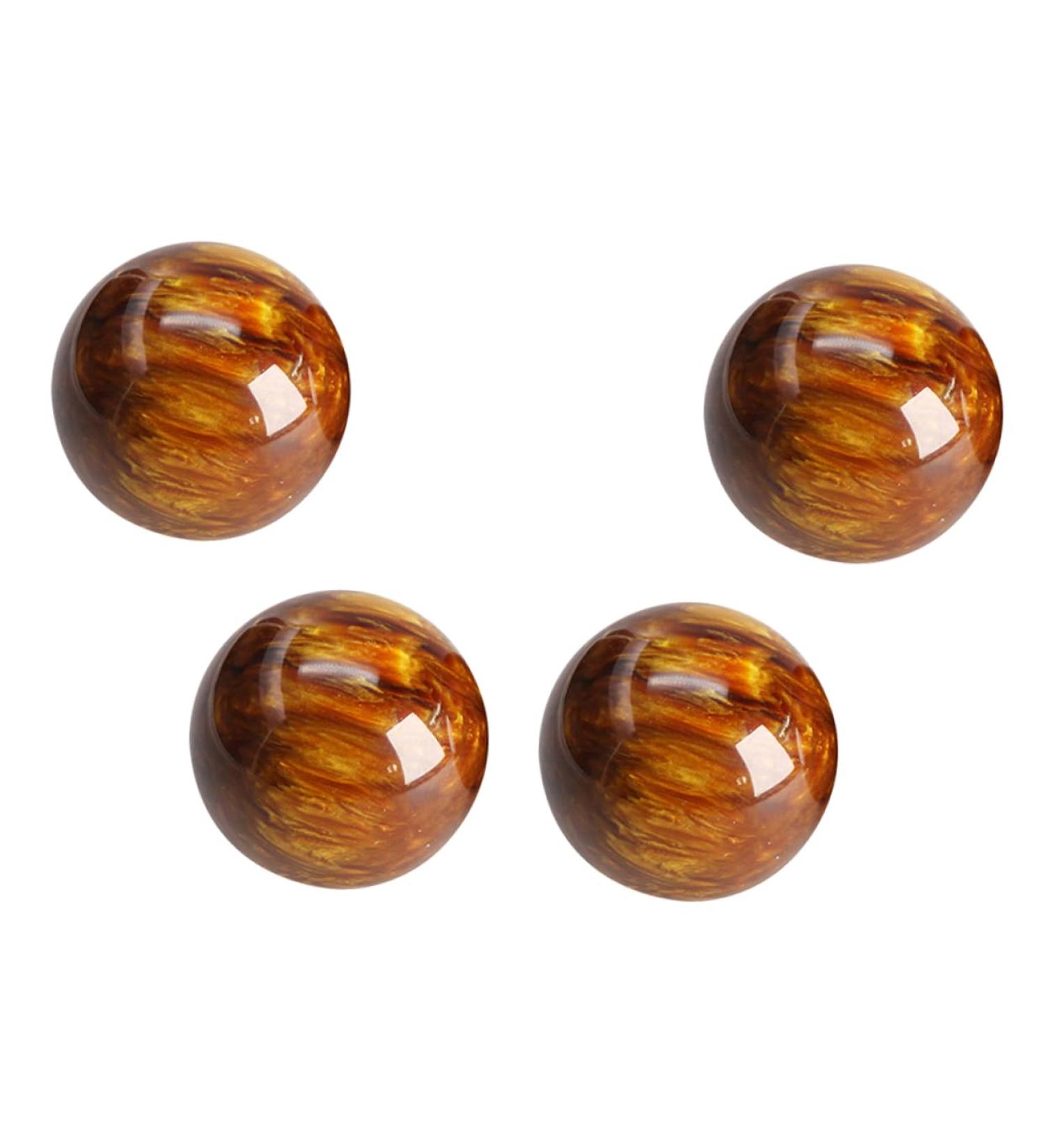 Homsfou 4-Piece Decorative Resin Handballs - Stress Relief Fitness Balls for Office & Festival Gifts | Perfect for Travel & Gym - Buy Online on GoSupps.com