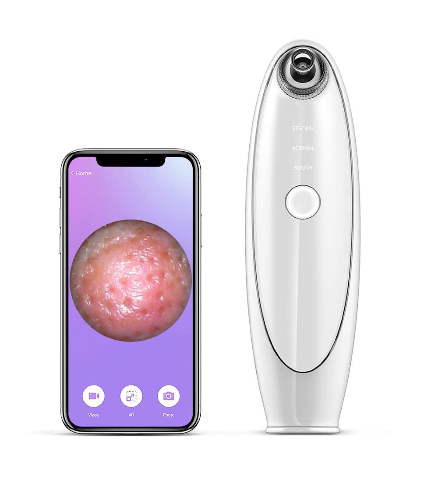 FOKEY Blackhead Remover Pore Vacuum with 1080p HD Camera - Electric Rechargeable Blackhead Suction Tool for Facial Pore Cleaning and Blackhead Removal - Buy Online on GoSupps.com